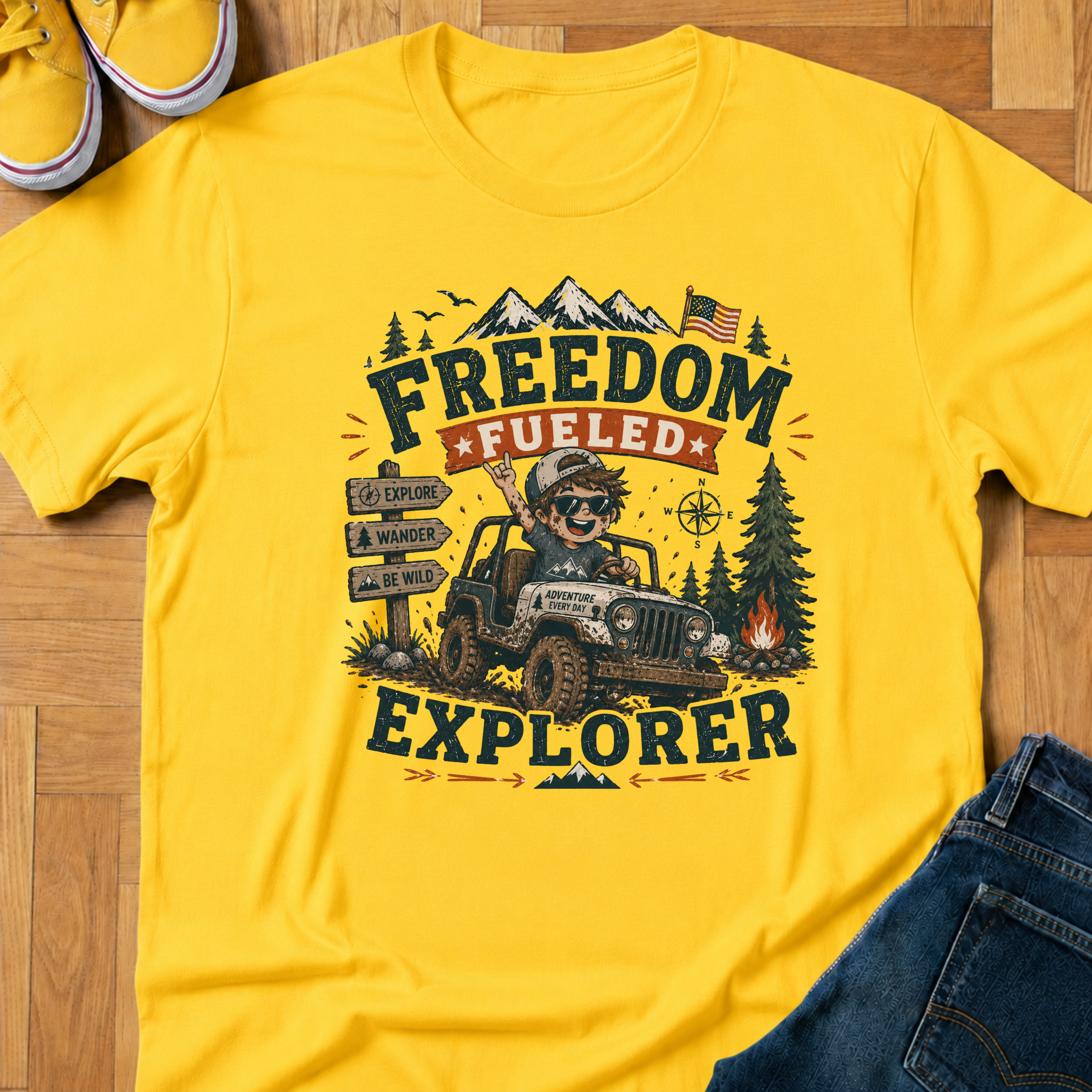 USA Freedom Fueled 1 - Kids Tee