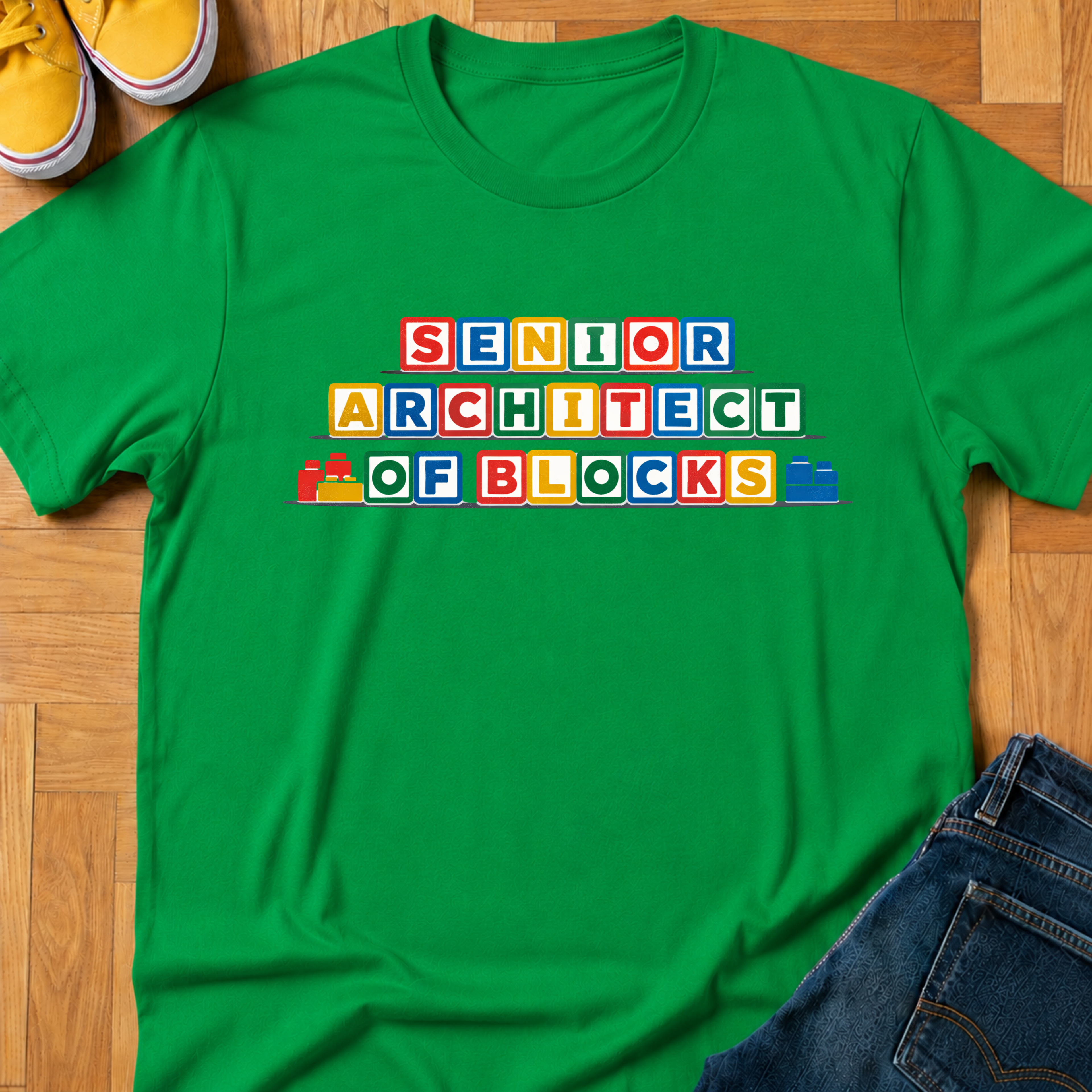Senior Architect Of Blocks - Kids Tee