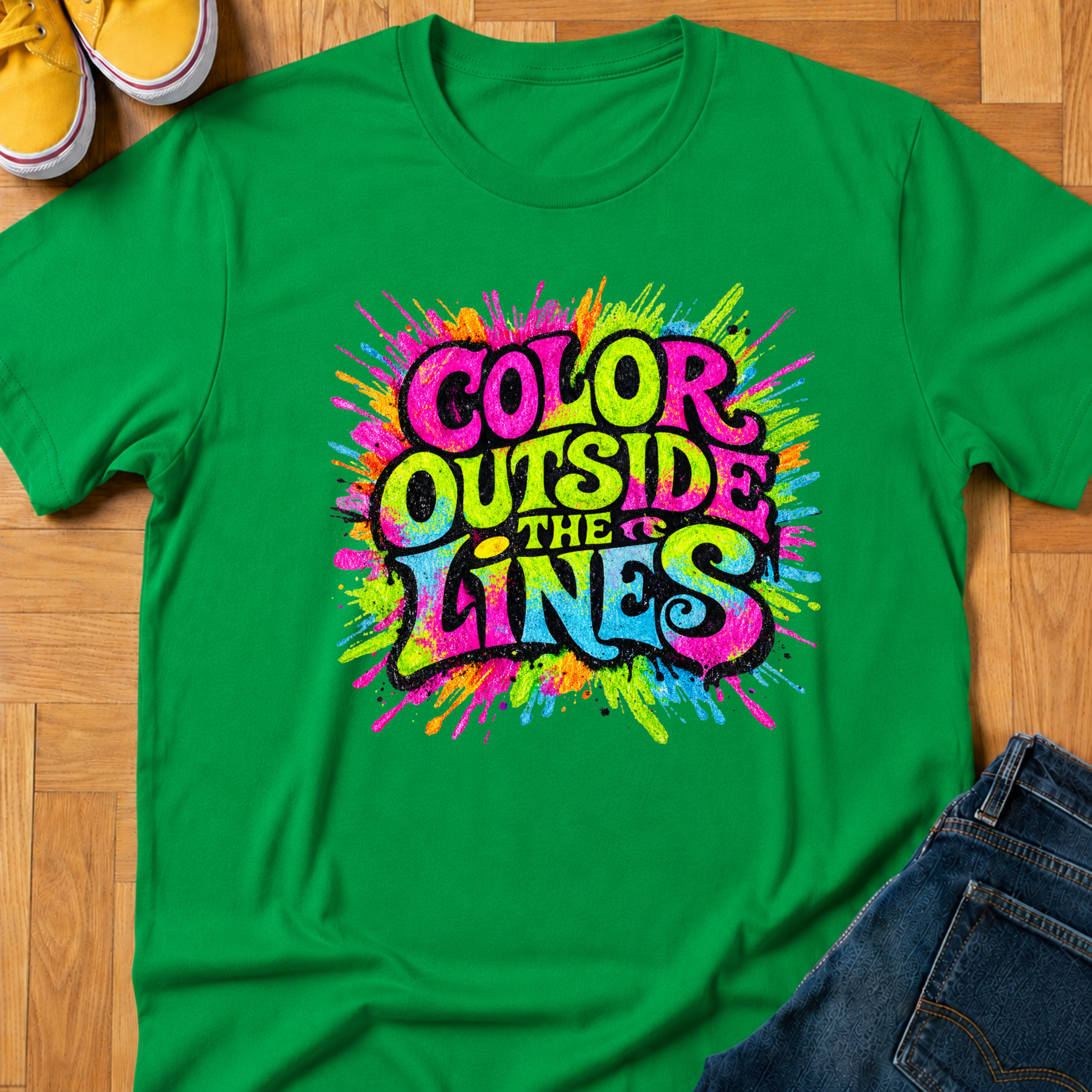 Color Outside The Lines - Kids Tee