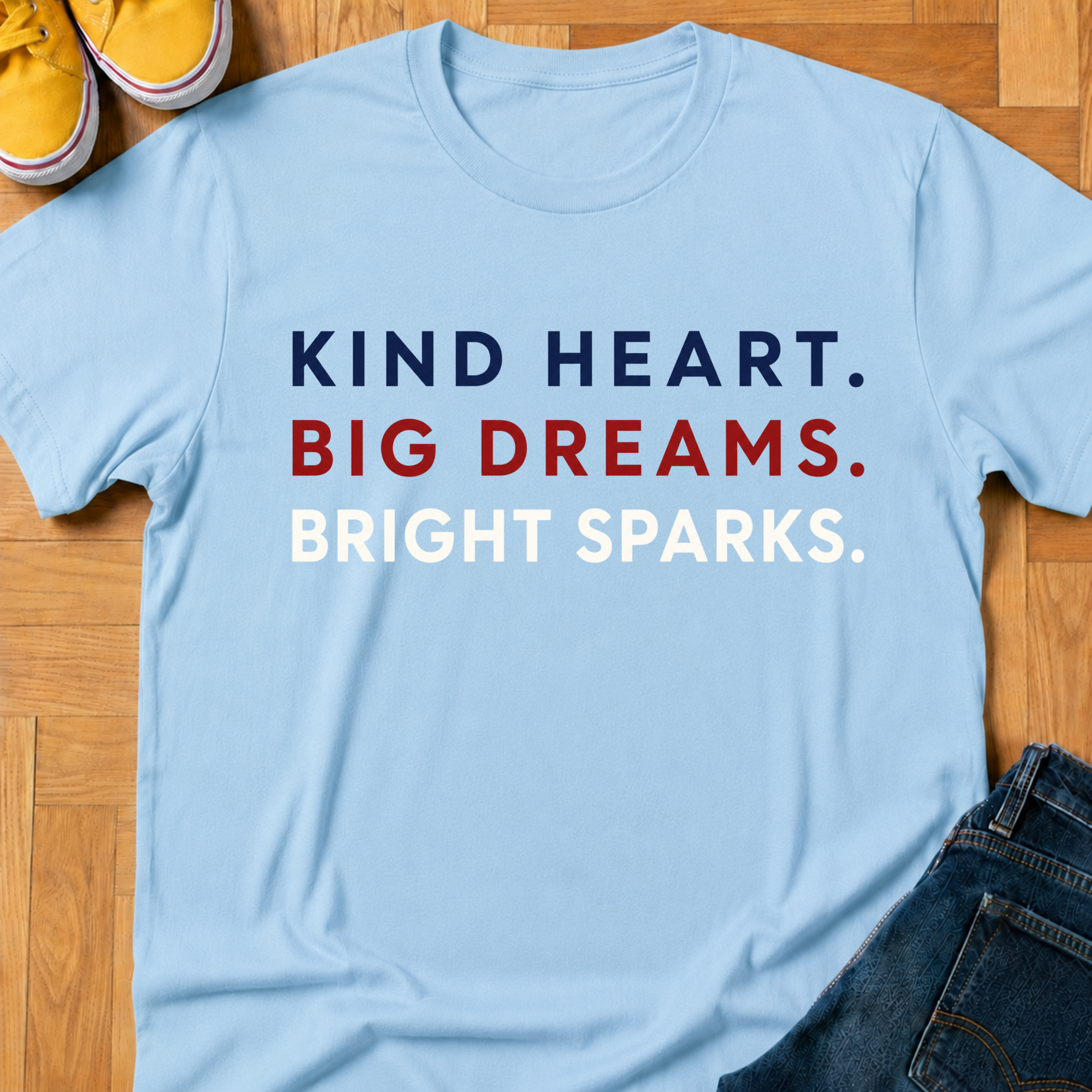 USA Heart, Dreams, Sparks - Kids Tee