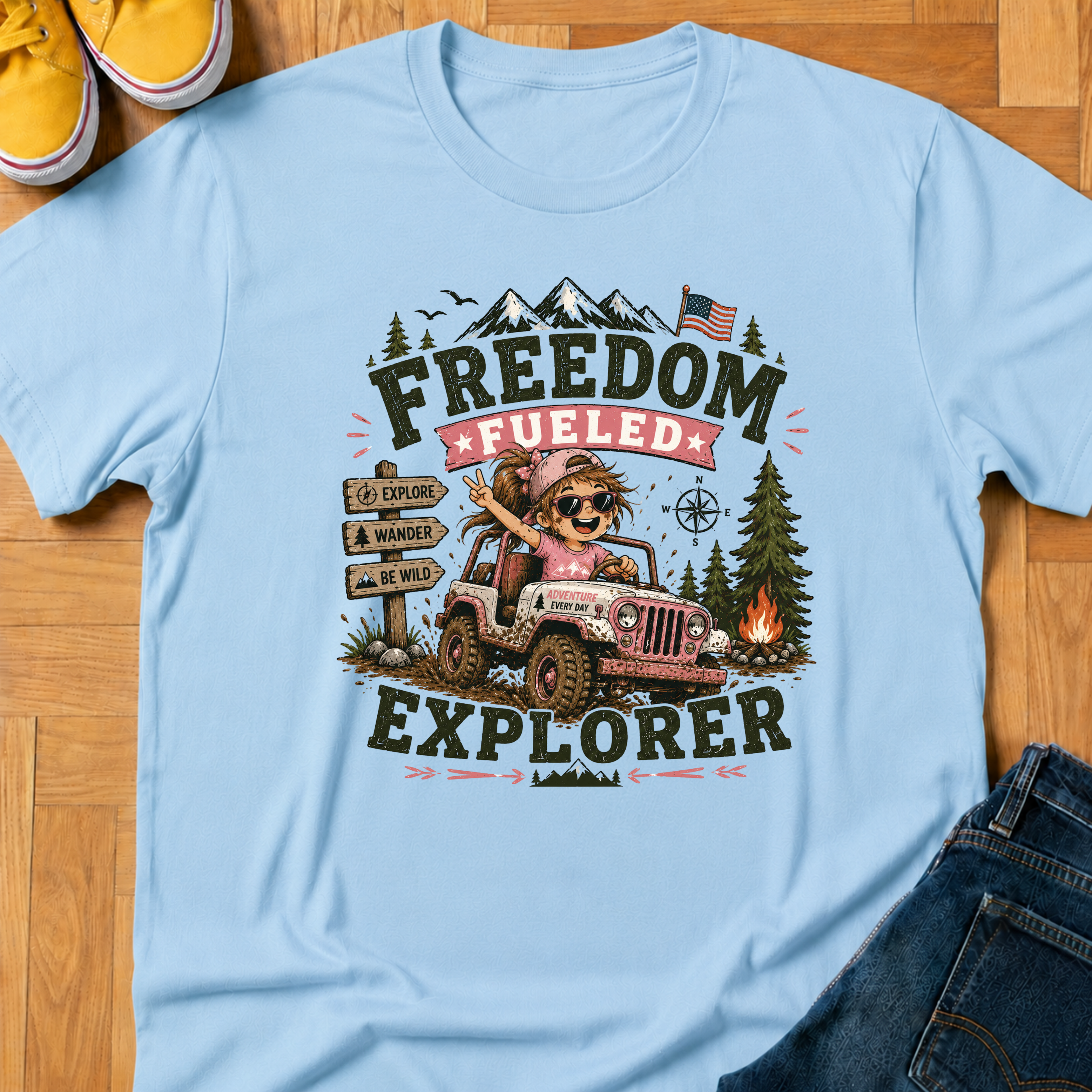 USA Freedom Fueled 2 - Kids Tee