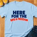 USA BBQ & Freedom Text - Kids Tee