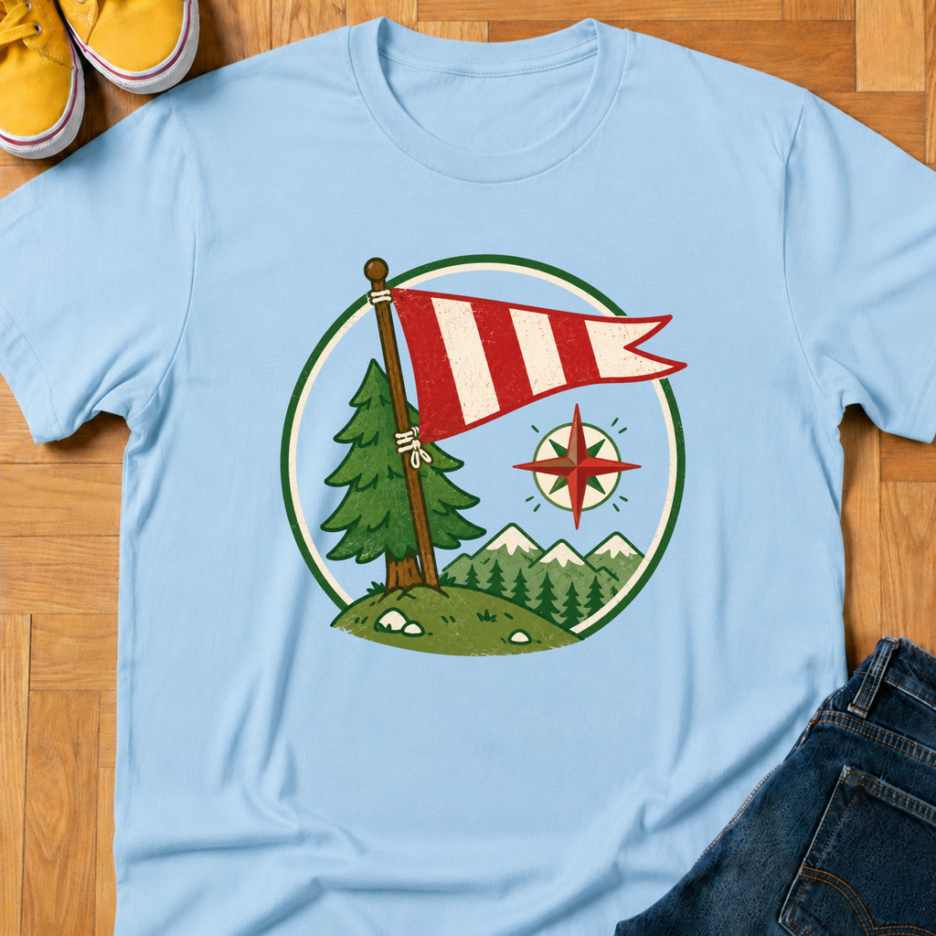 USA Nature Flagpost - Kids Tee