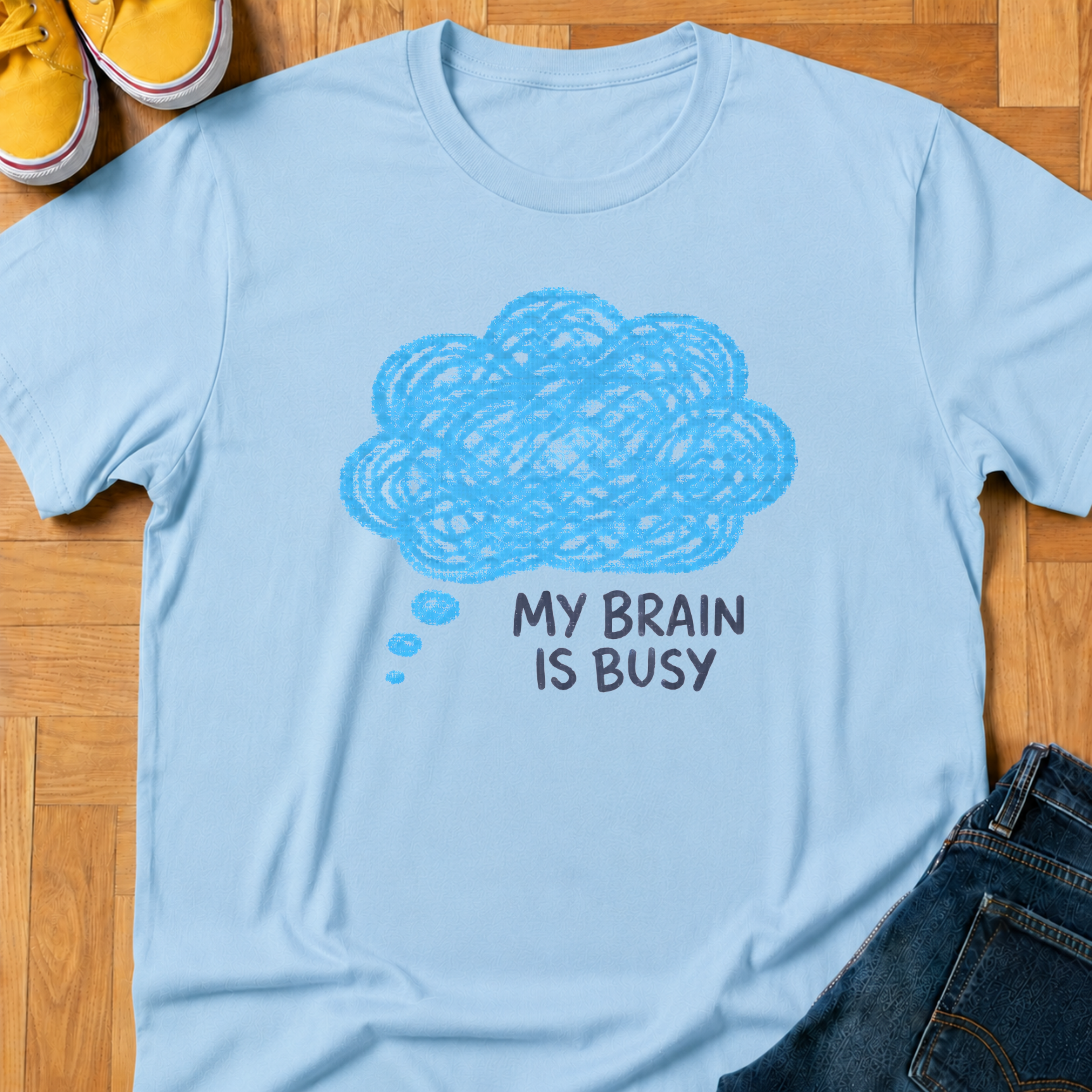 My Brain Is Busy - Kids Tee
