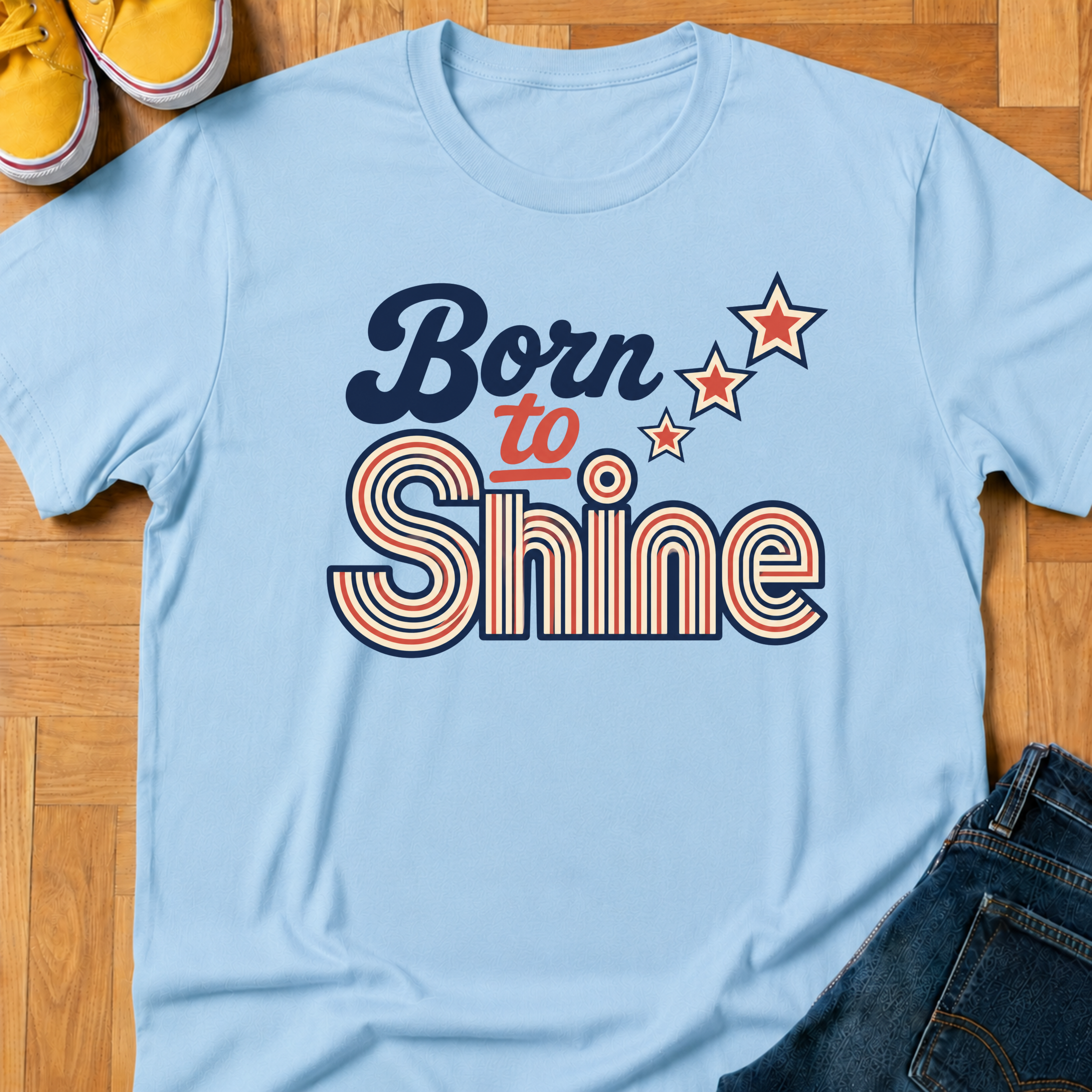 USA Born To Shine - Kids Tee