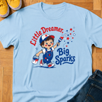 USA Little Dreamer, Big Sparks (Hat) - Kids Tee