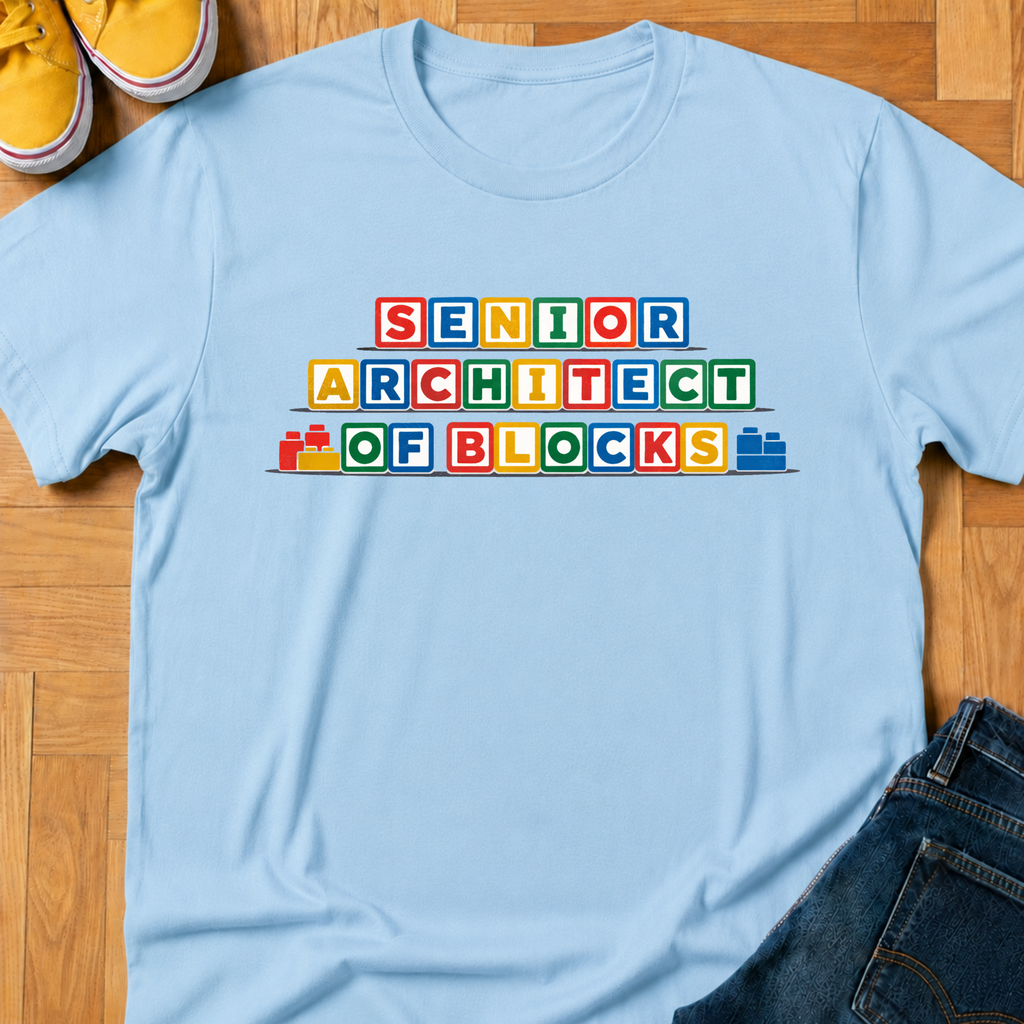 Senior Architect Of Blocks - Kids Tee