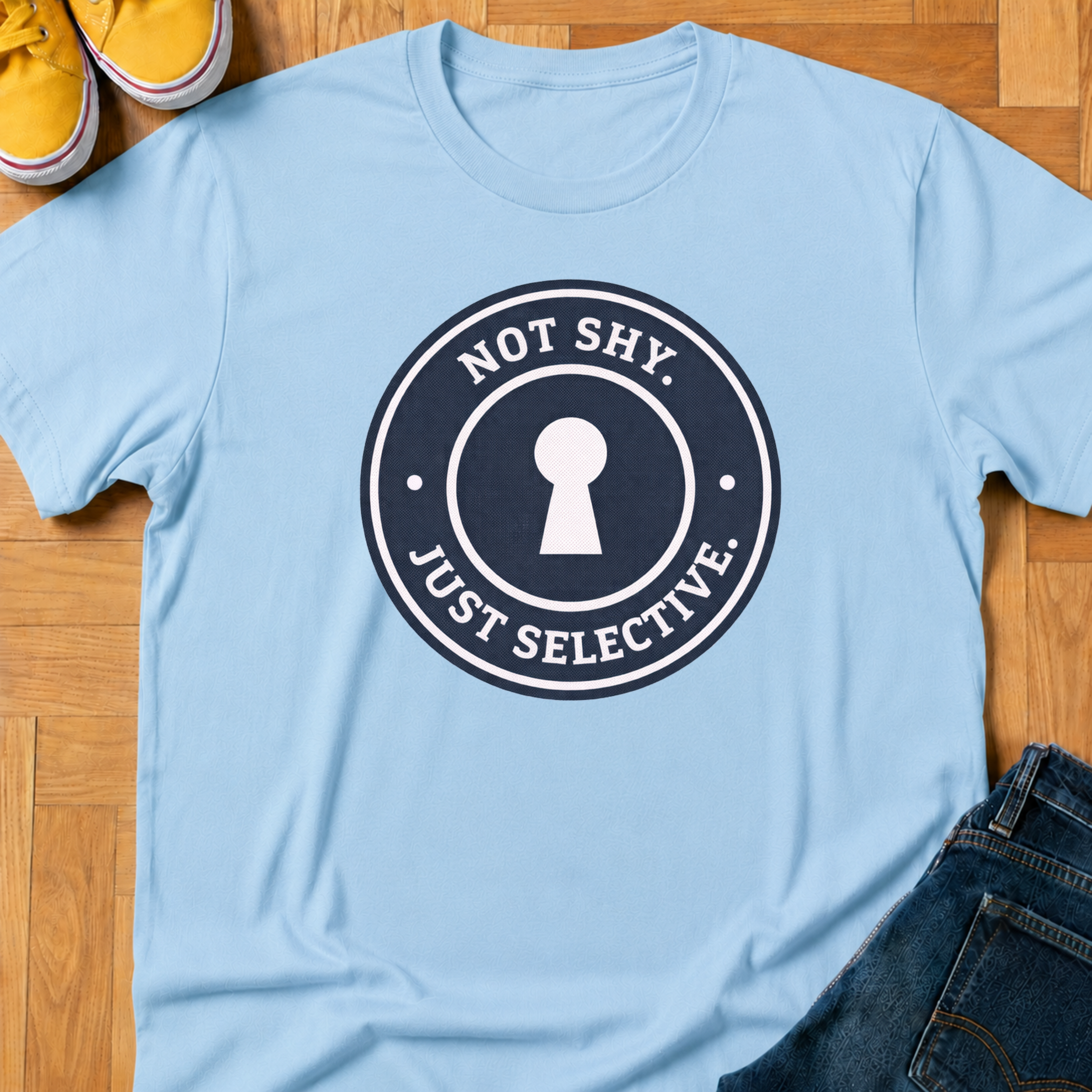 Not Shy. Just Selective. - Kids Tee