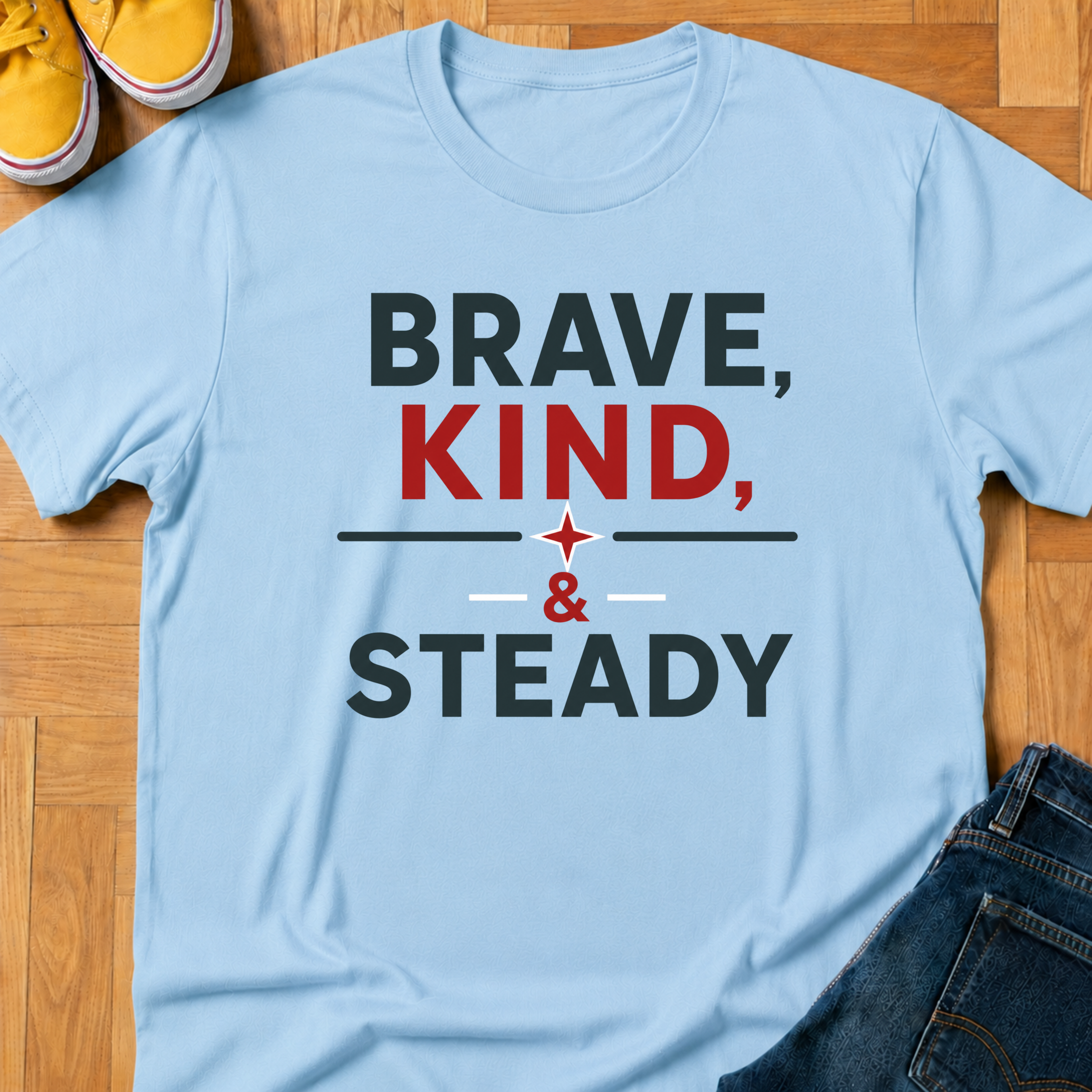 USA Brave, Kind, & Steady - Kids Tee