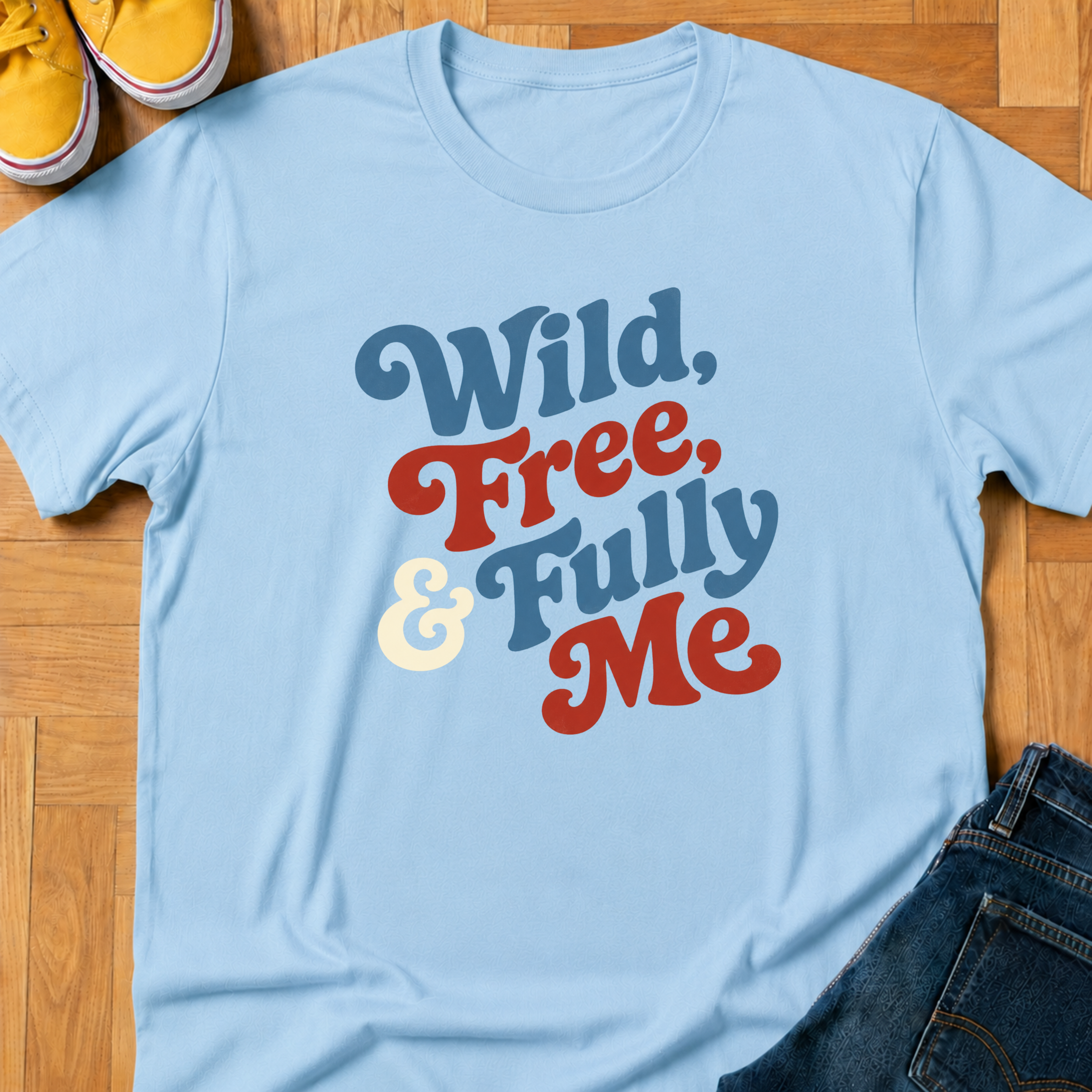 USA Wild, Free, & Fully Me - Kids Tee