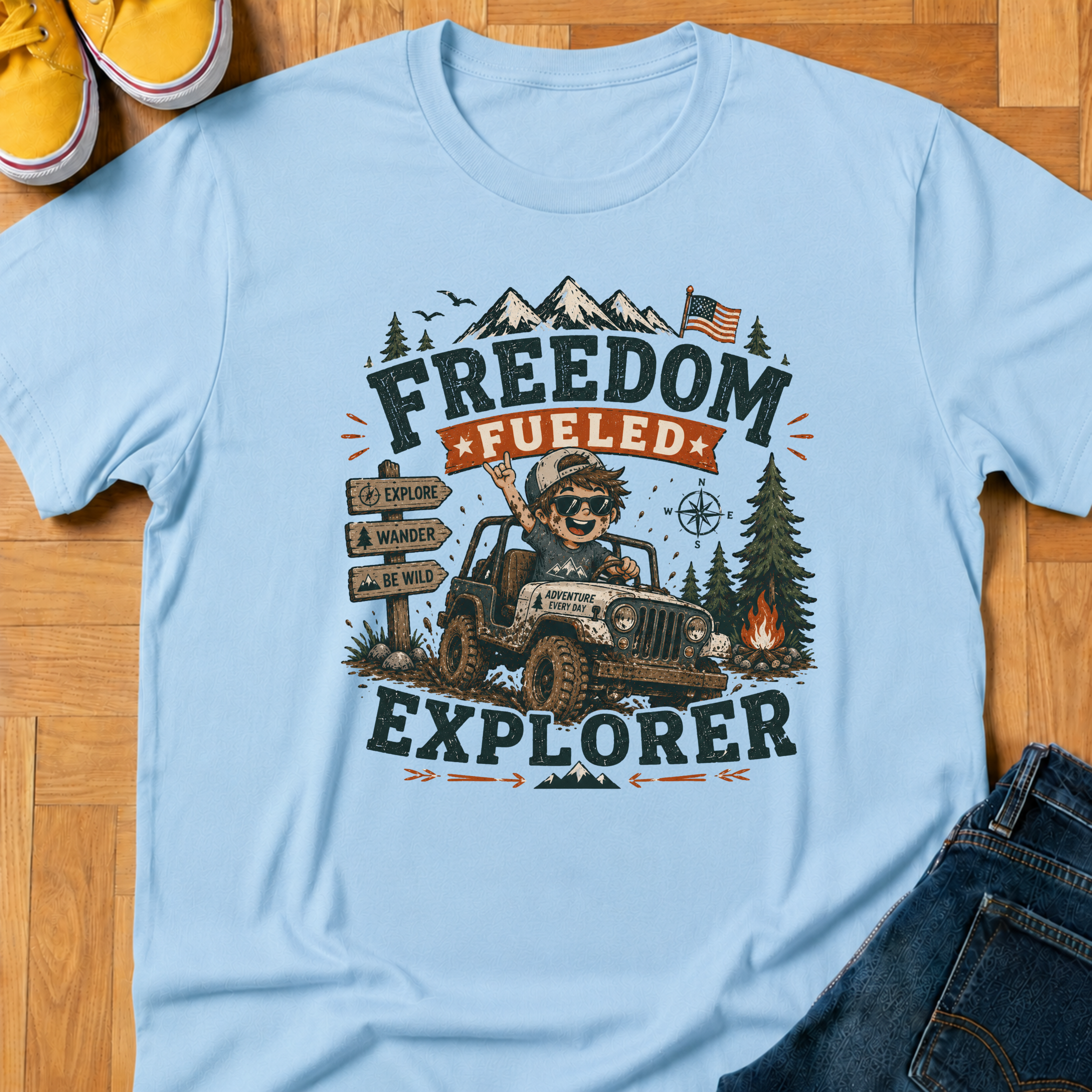 USA Freedom Fueled 1 - Kids Tee