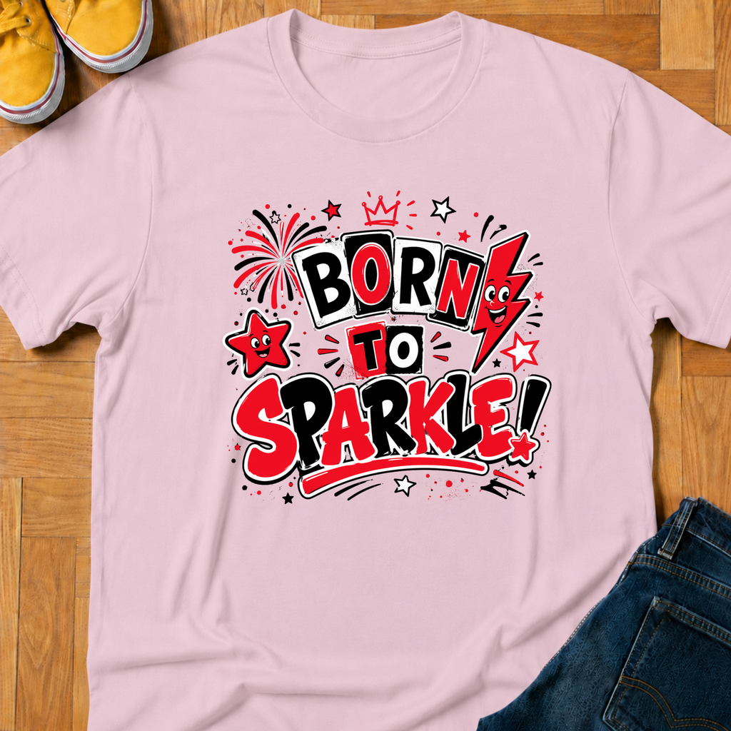 USA Born To Sparkle - Kids Tee