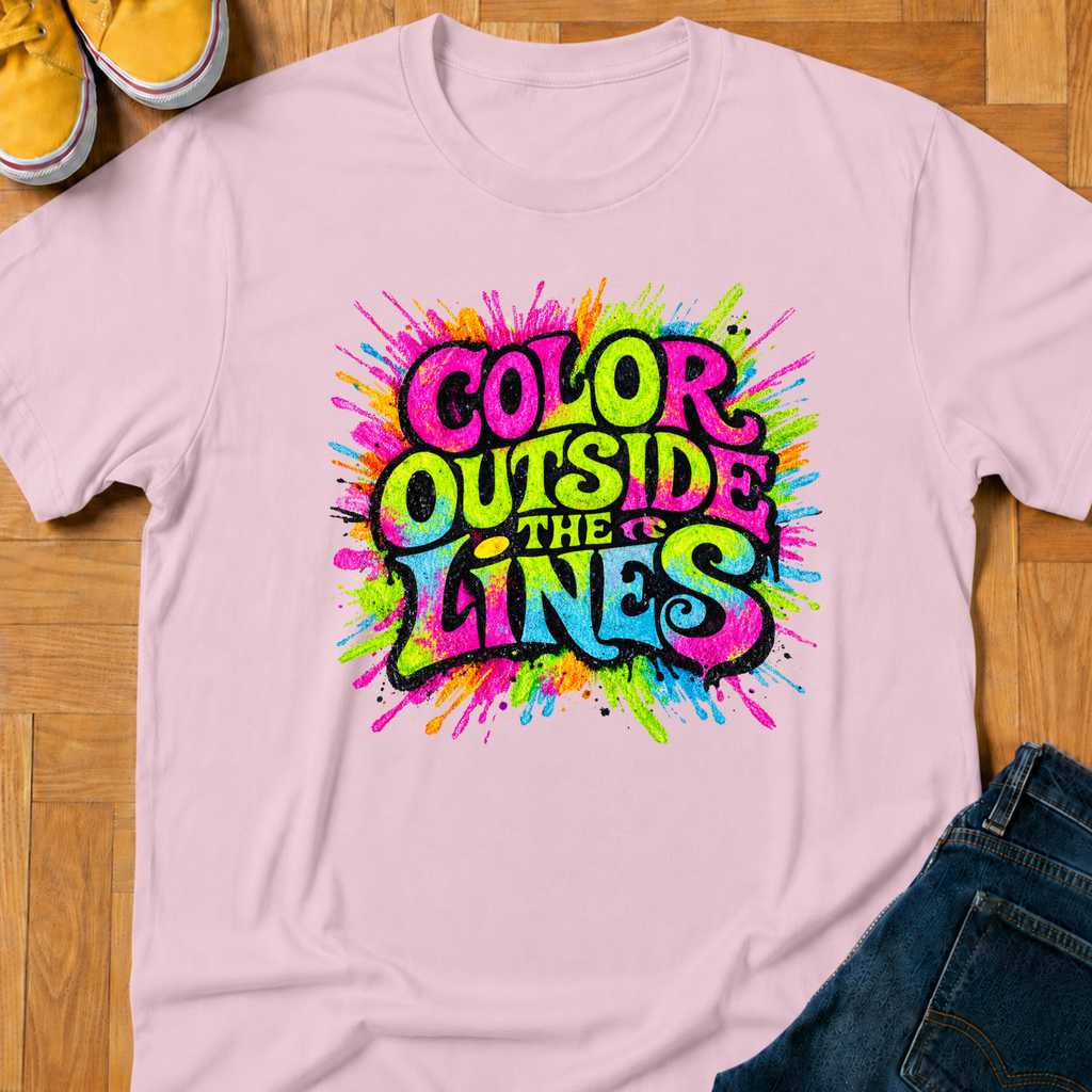 Color Outside The Lines - Kids Tee