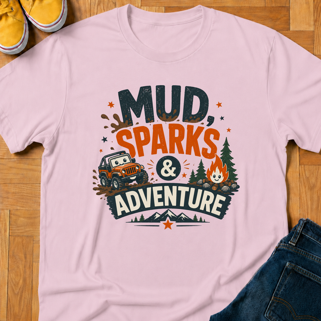USA Mud, Sparks & Adventure - Kids Tee