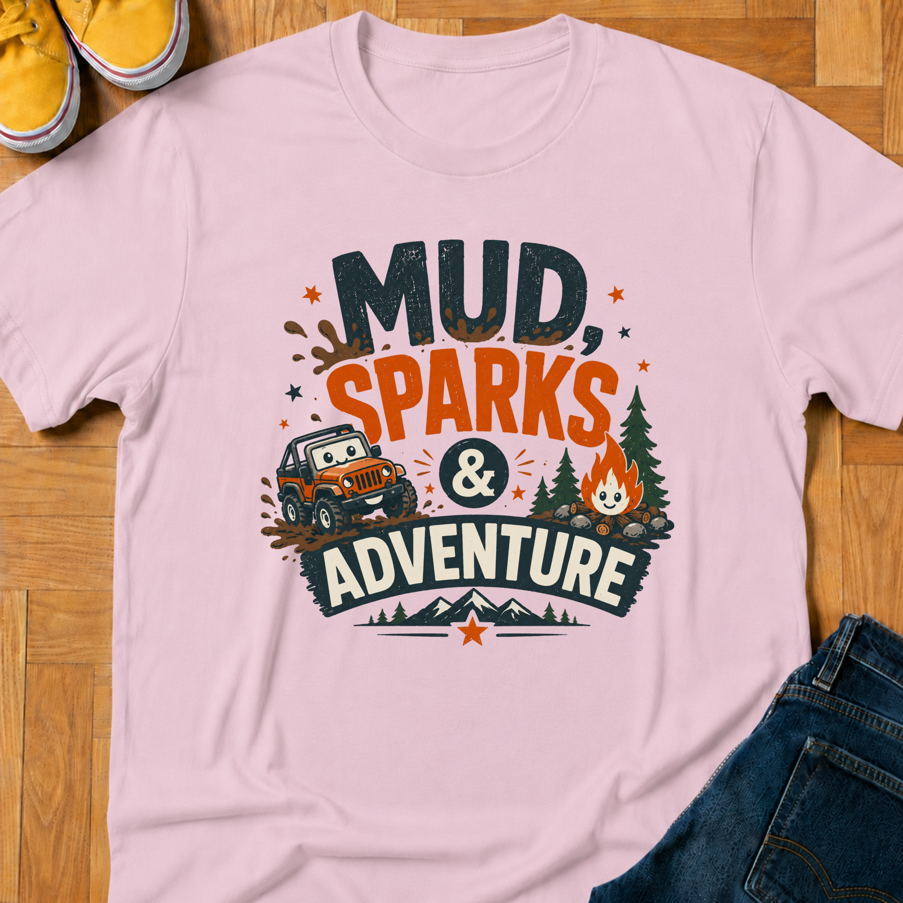 USA Mud, Sparks & Adventure - Kids Tee