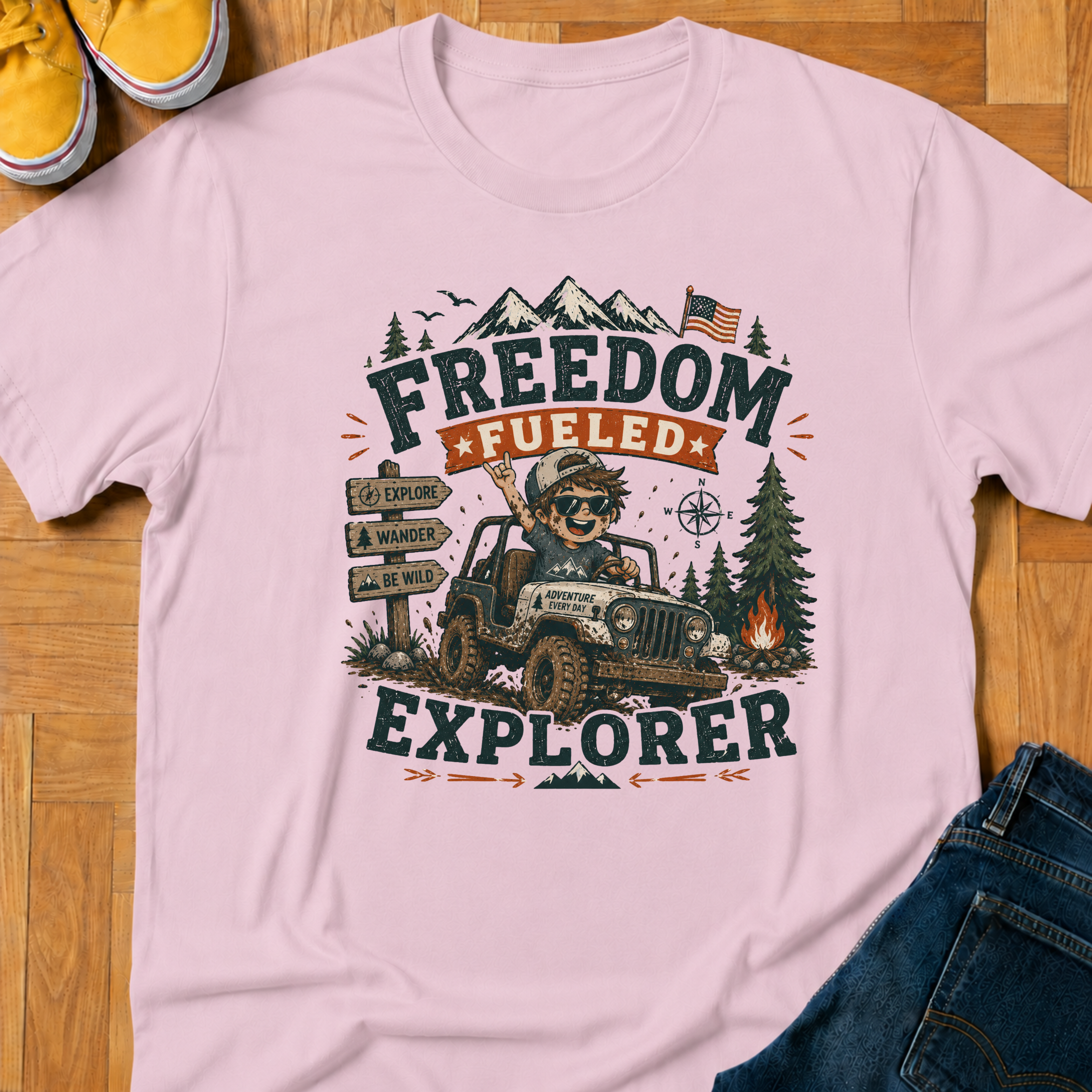 USA Freedom Fueled 1 - Kids Tee
