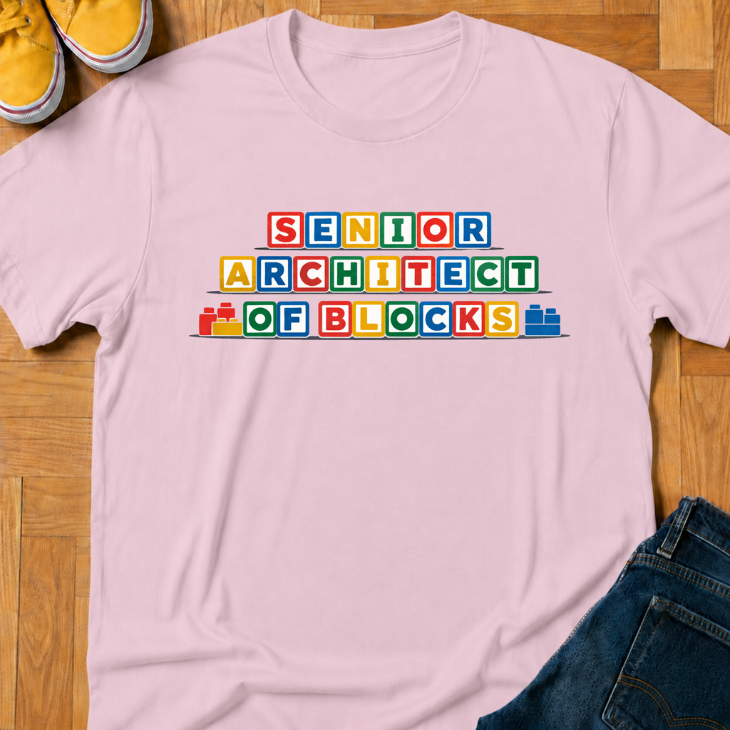 Senior Architect Of Blocks - Kids Tee