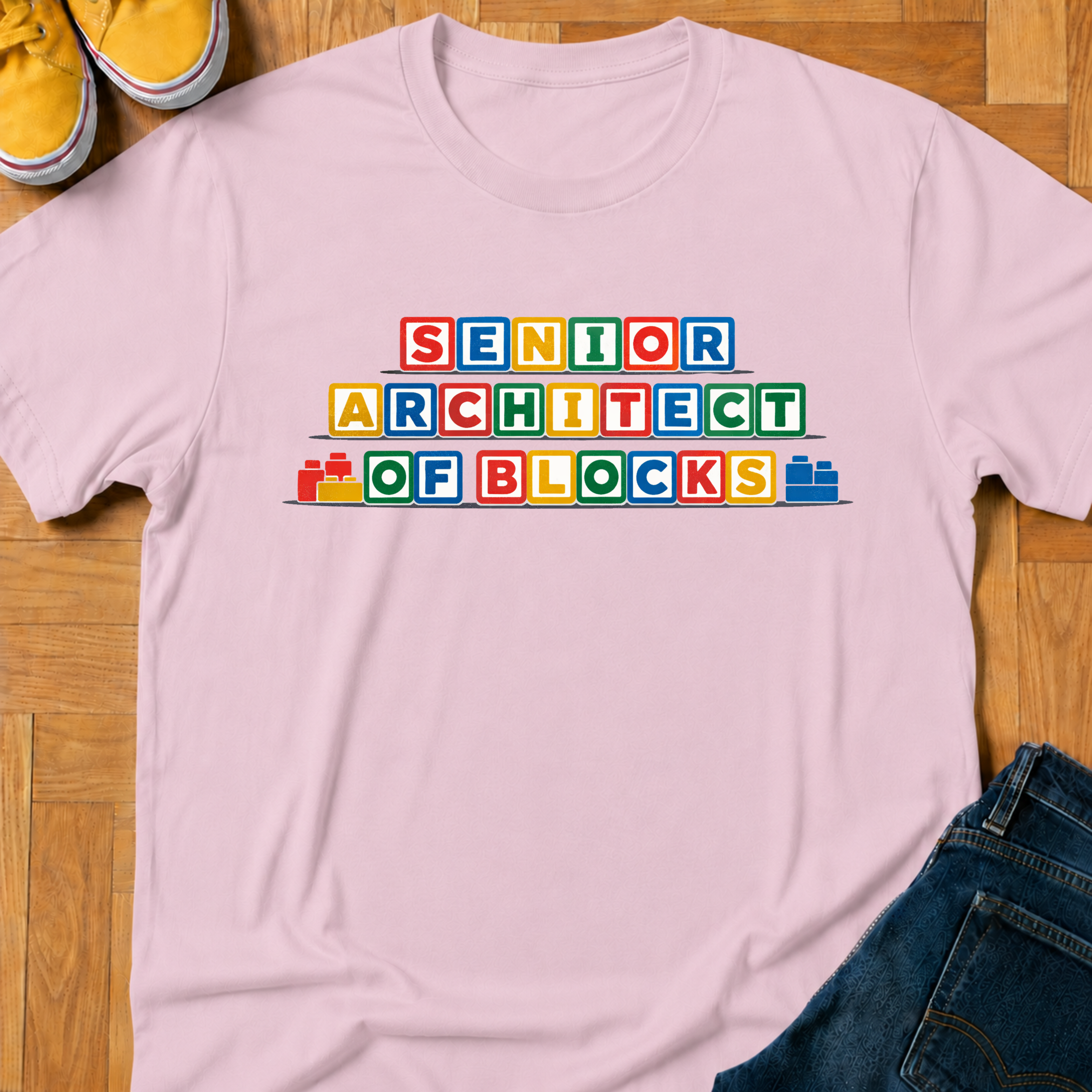 Senior Architect Of Blocks - Kids Tee