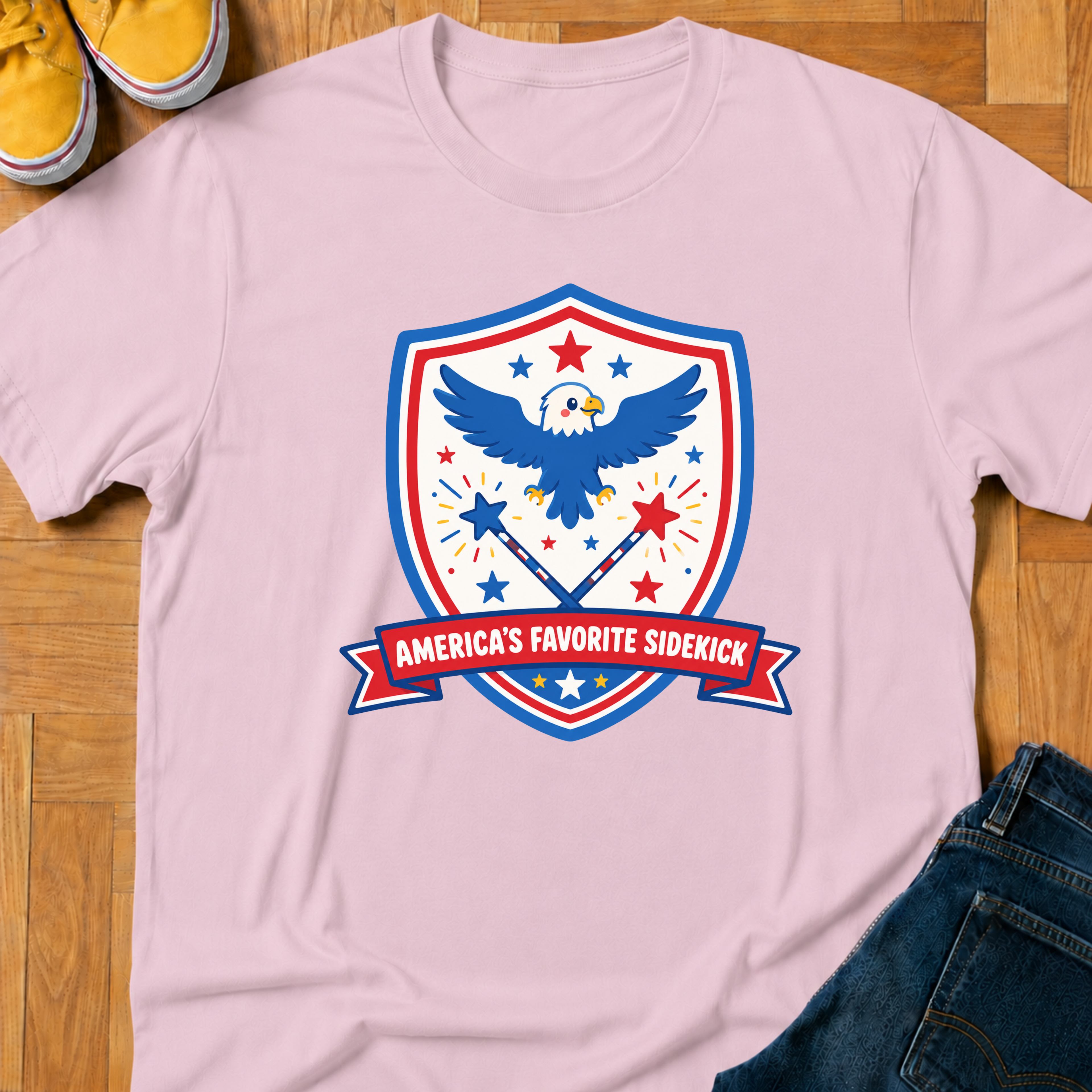 USA America's Favorite Sidekick - Kids Tee