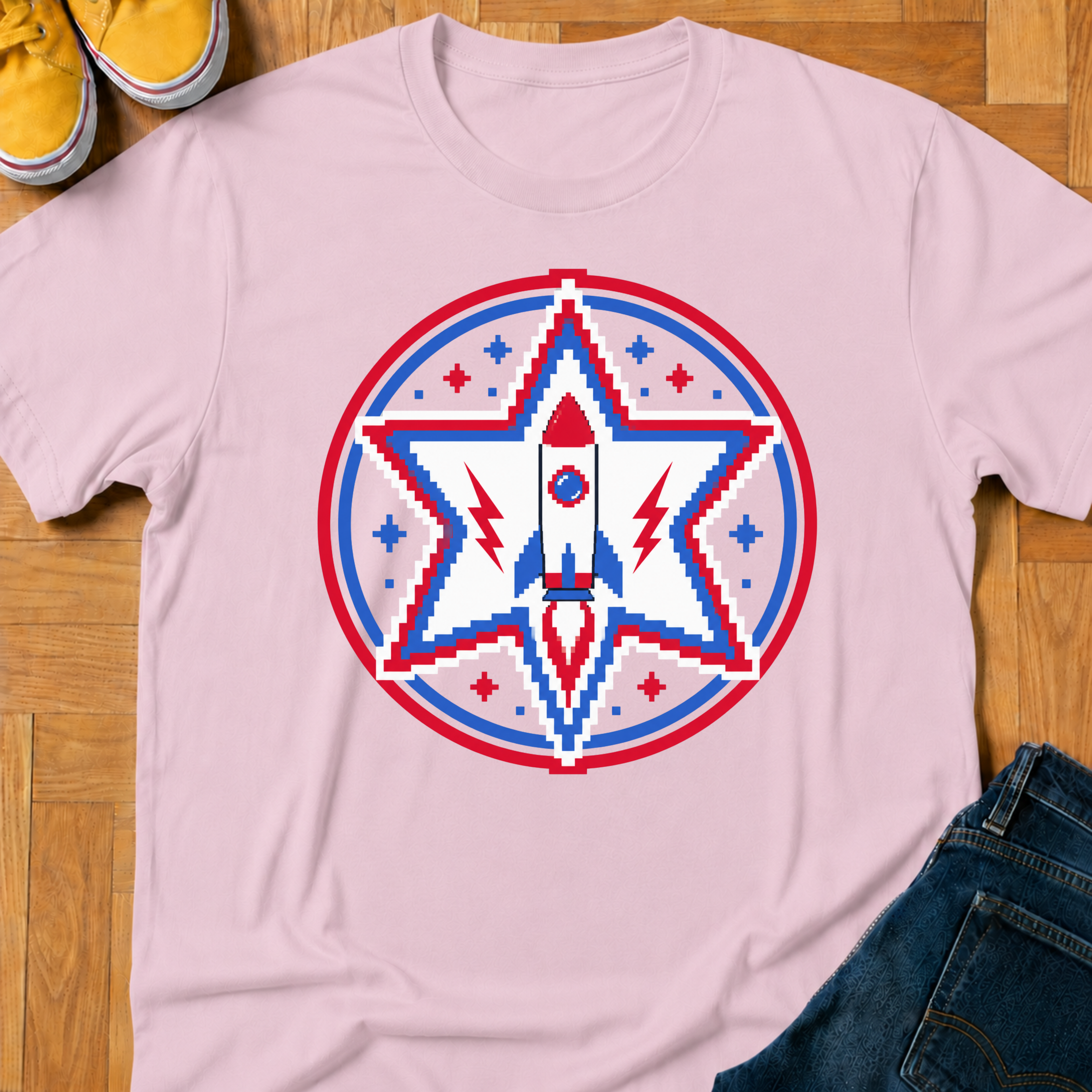 USA Rocket & Star - Kids Tee
