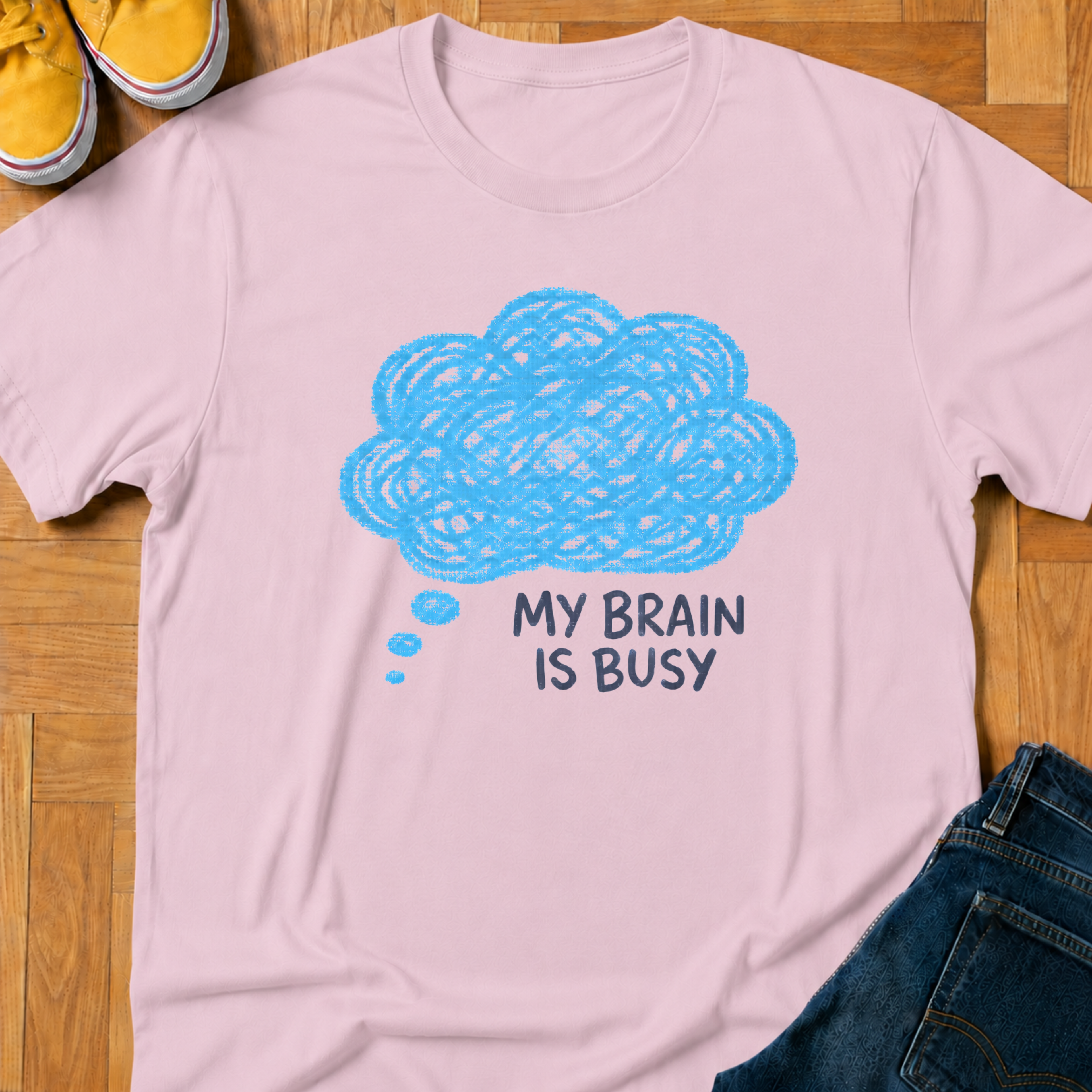 My Brain Is Busy - Kids Tee