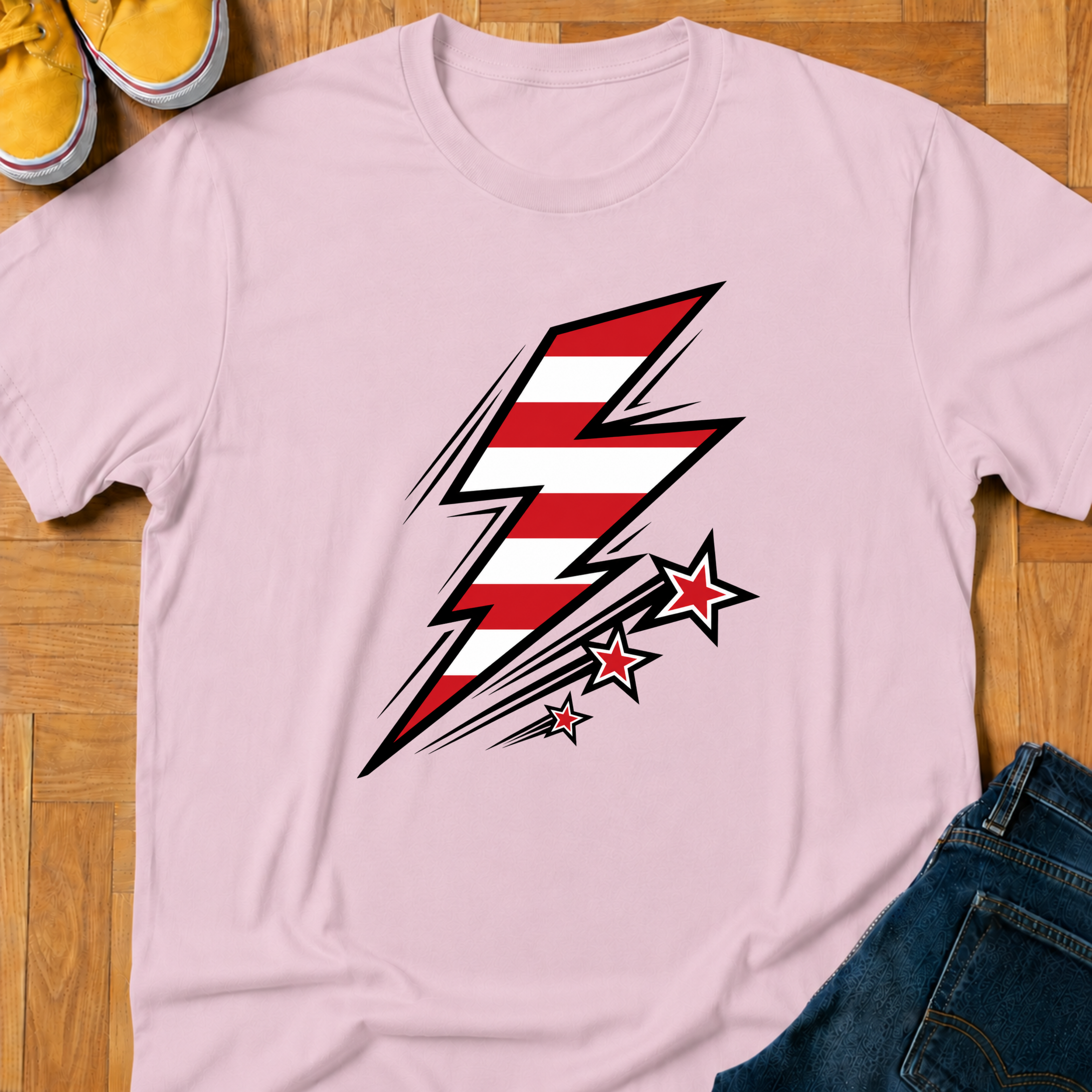 USA Bolt & Stars - Kids Tee
