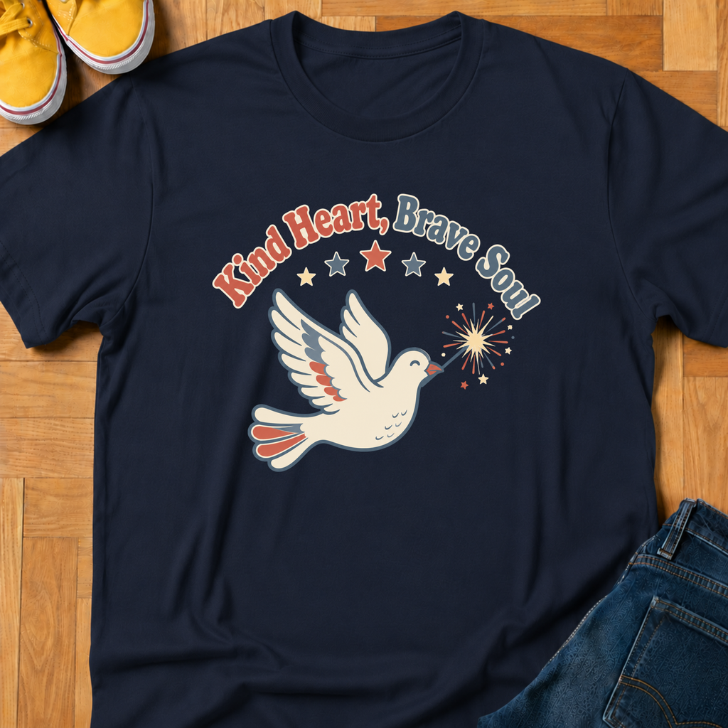 USA Kind Heart, Brave Soul - Kids Tee