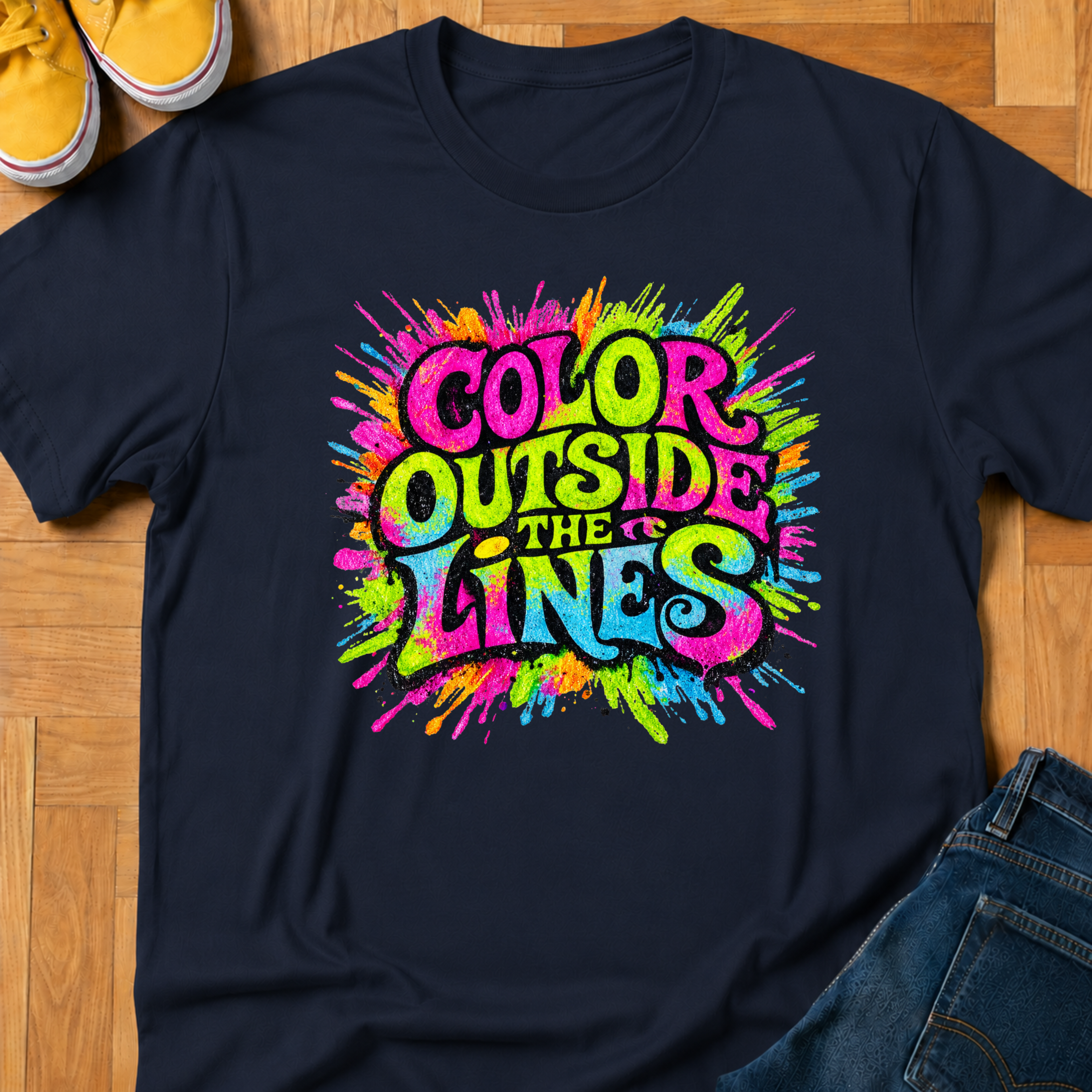 Color Outside The Lines - Kids Tee