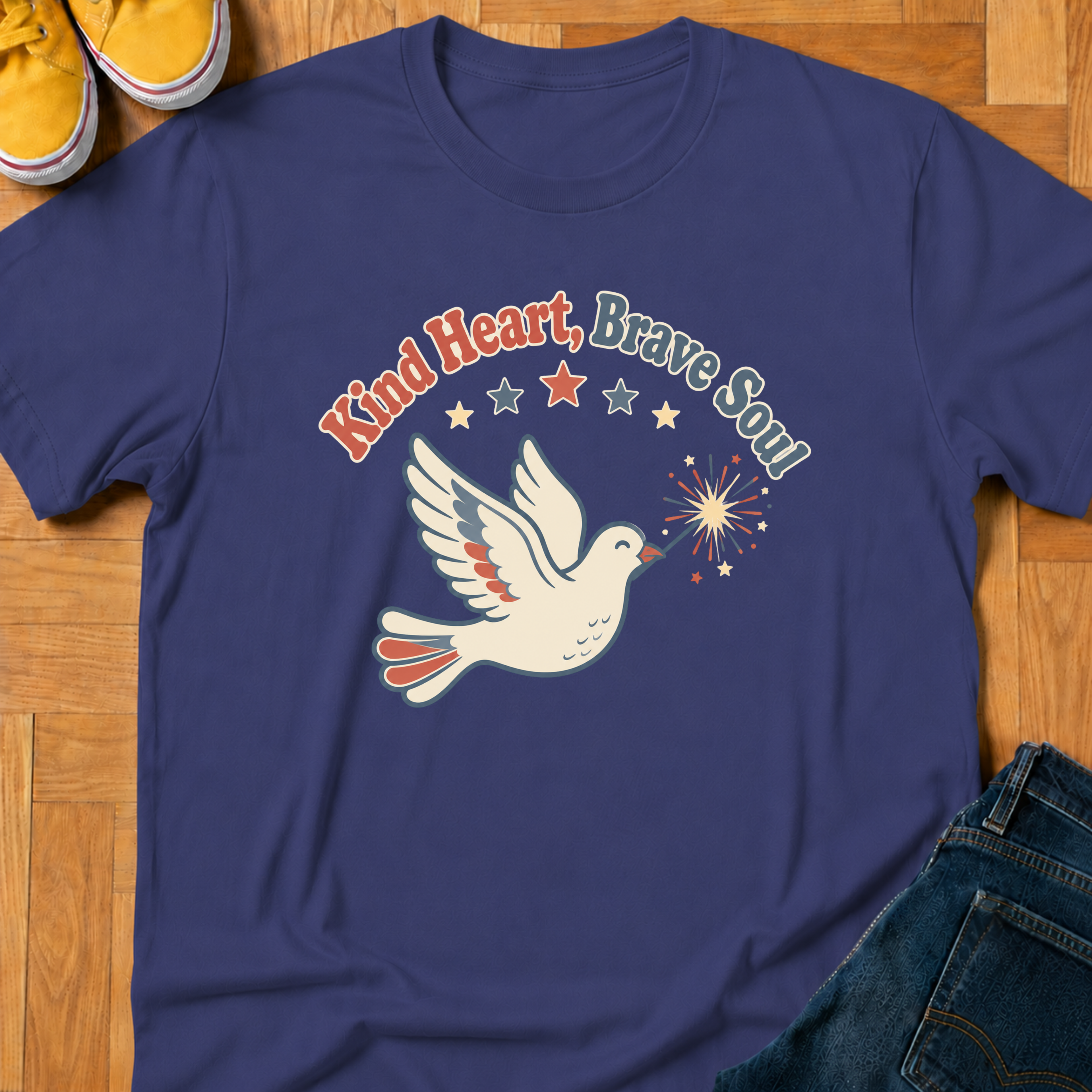 USA Kind Heart, Brave Soul - Kids Tee