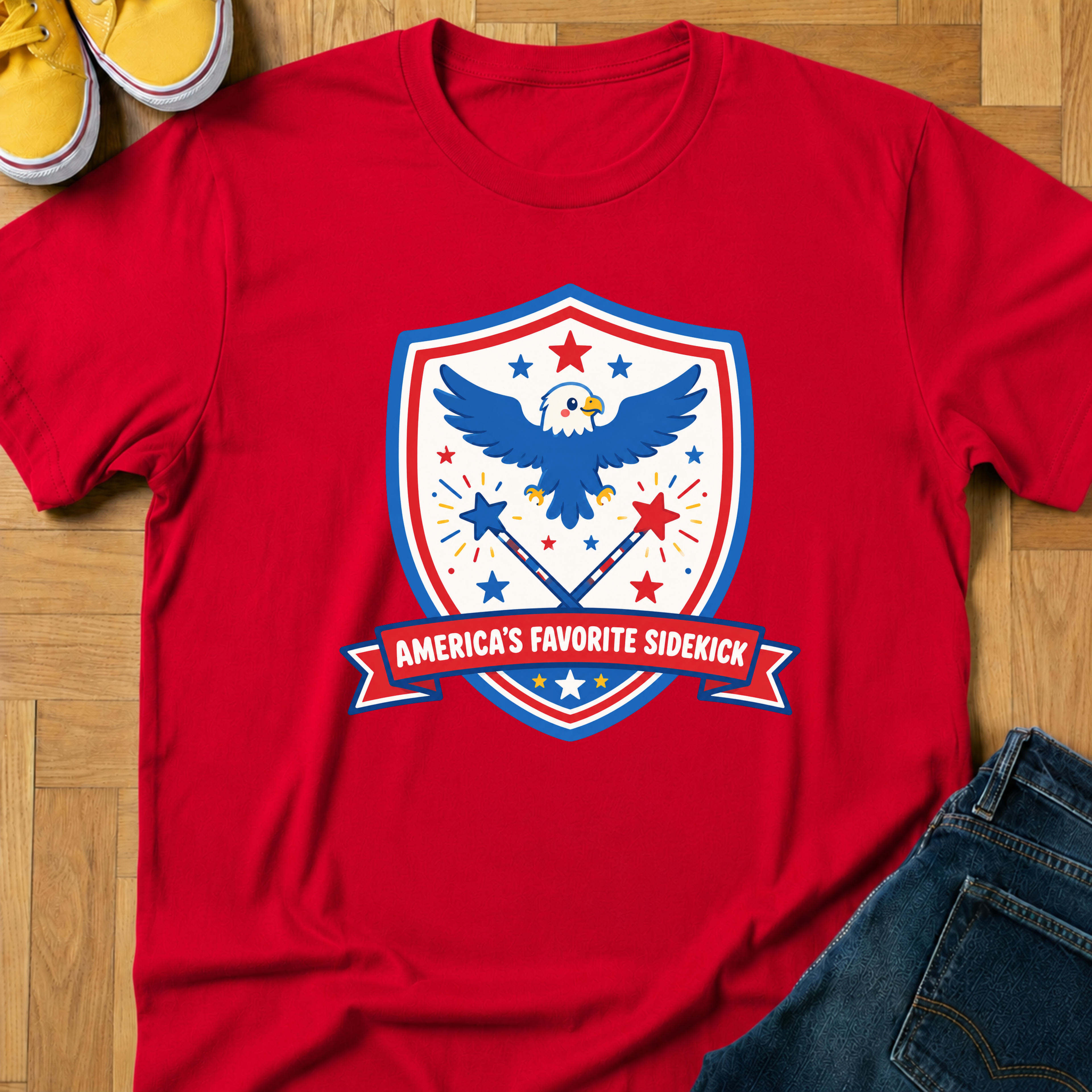 USA America's Favorite Sidekick - Kids Tee
