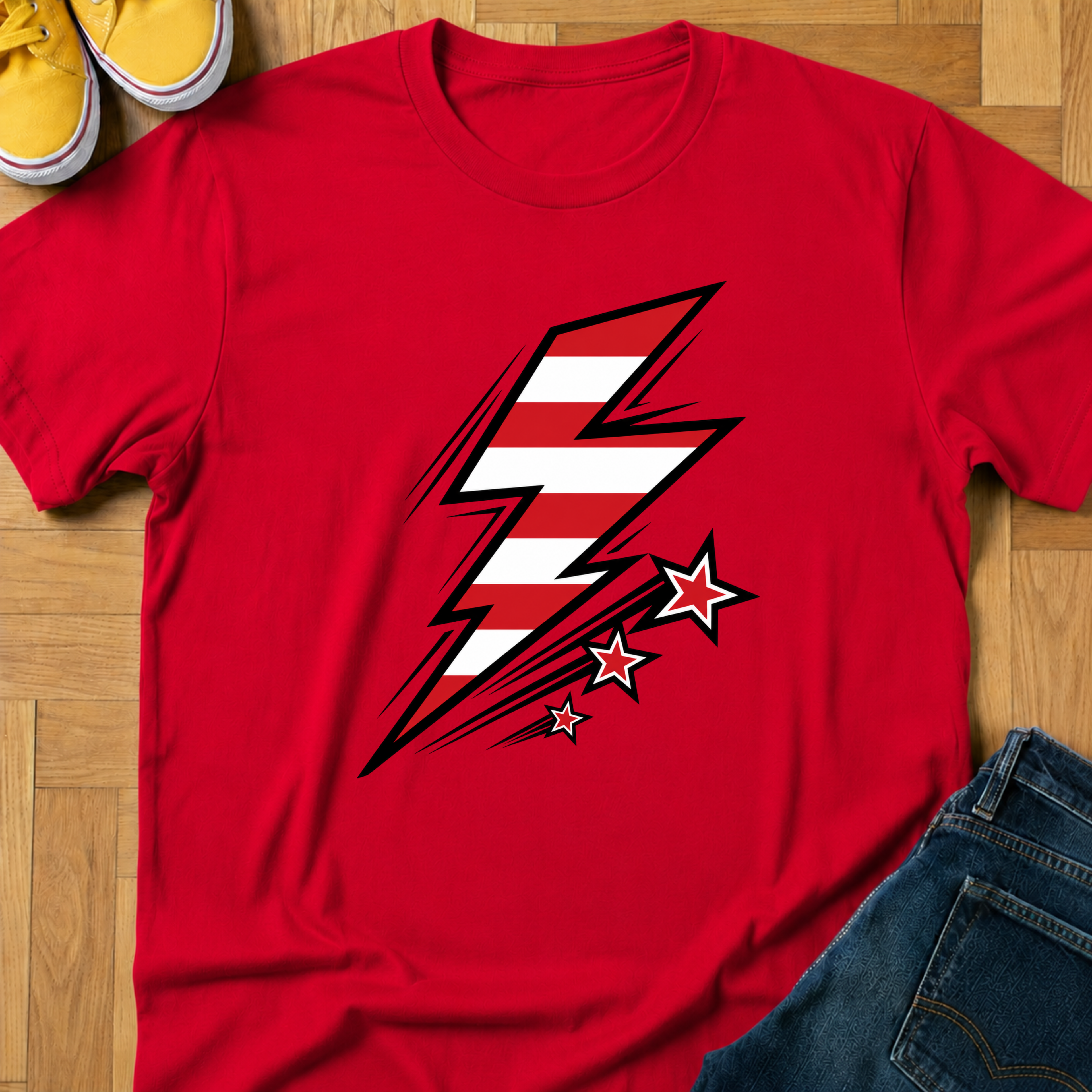 USA Bolt & Stars - Kids Tee