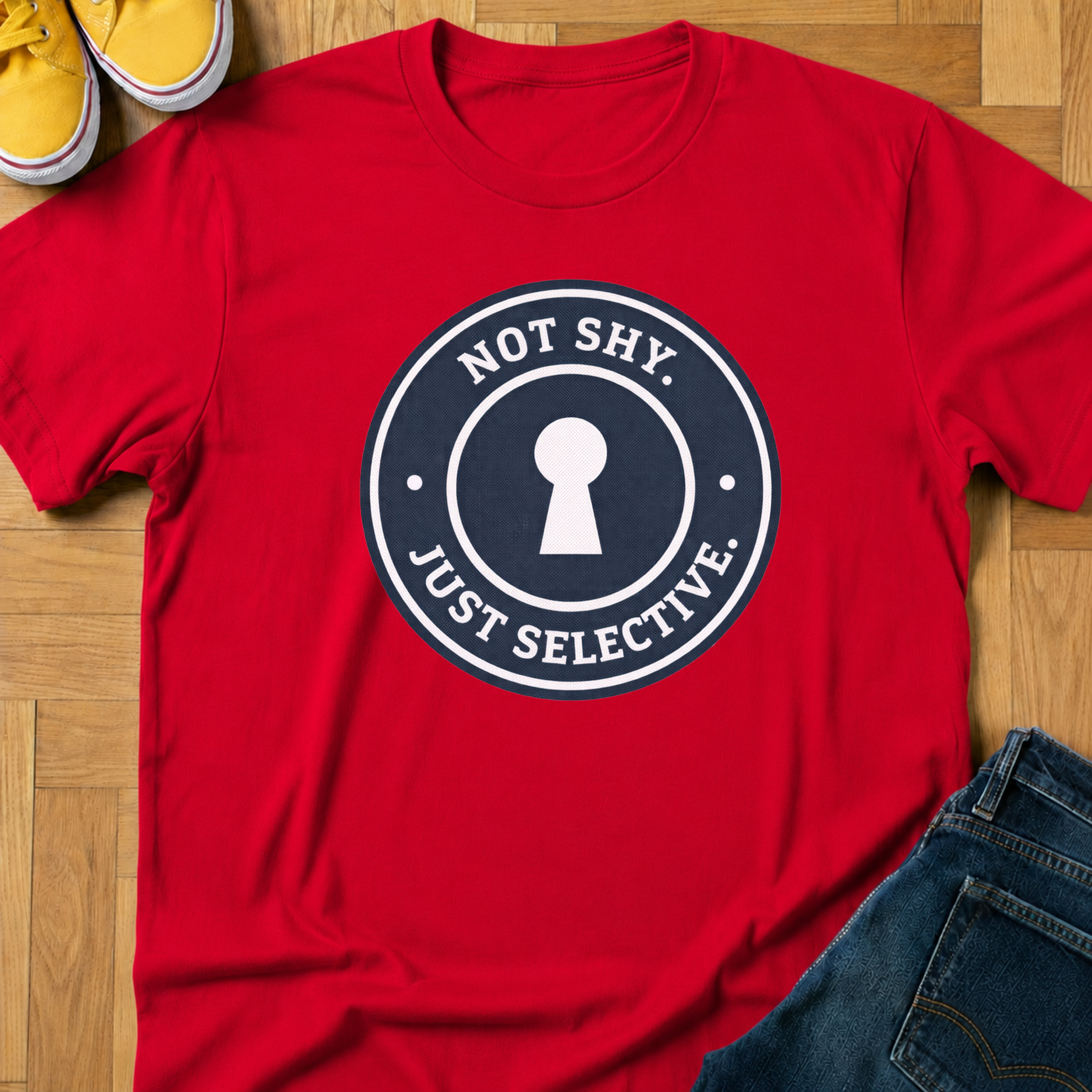 Not Shy. Just Selective. - Kids Tee