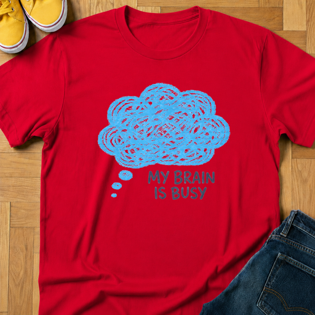 My Brain Is Busy - Kids Tee
