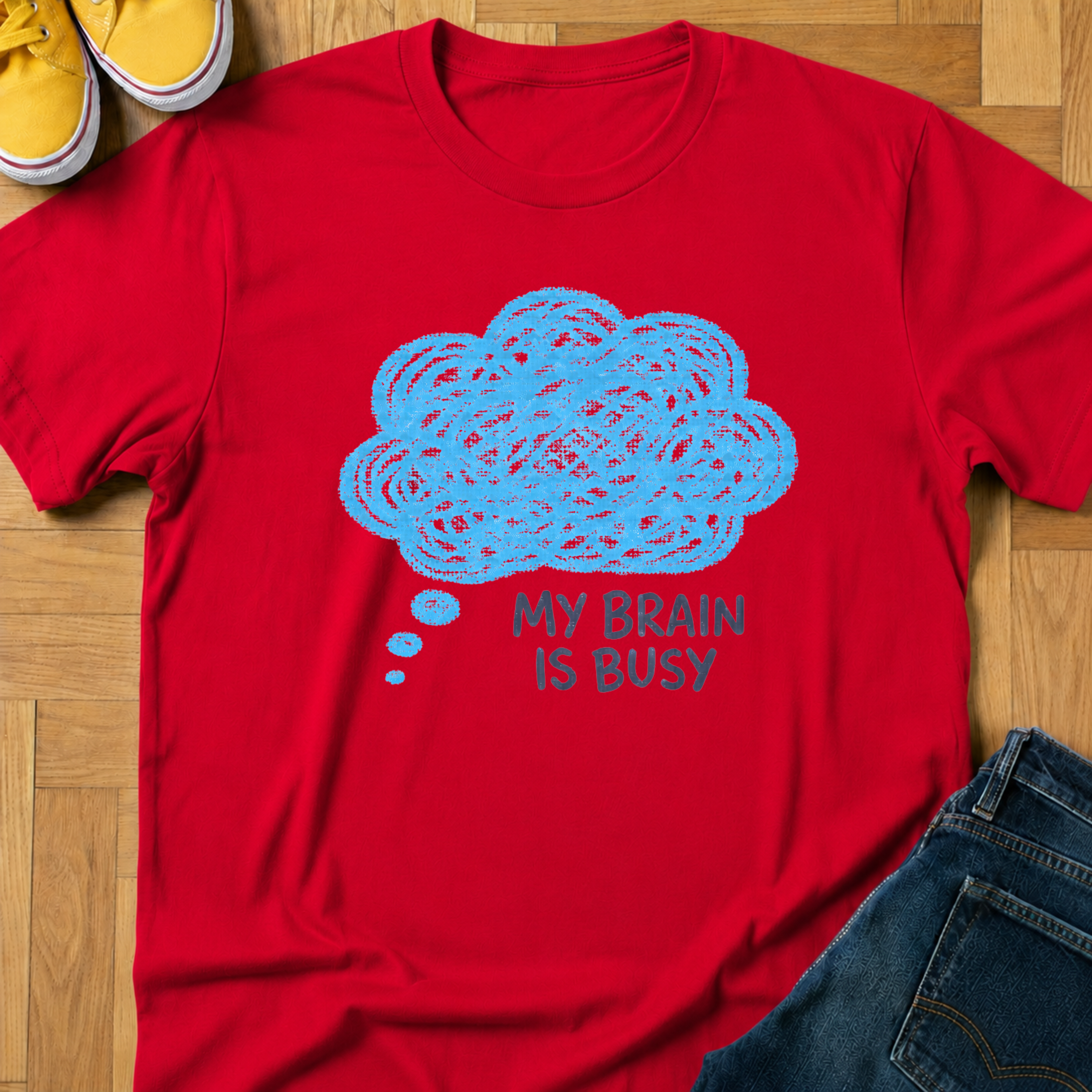 My Brain Is Busy - Kids Tee