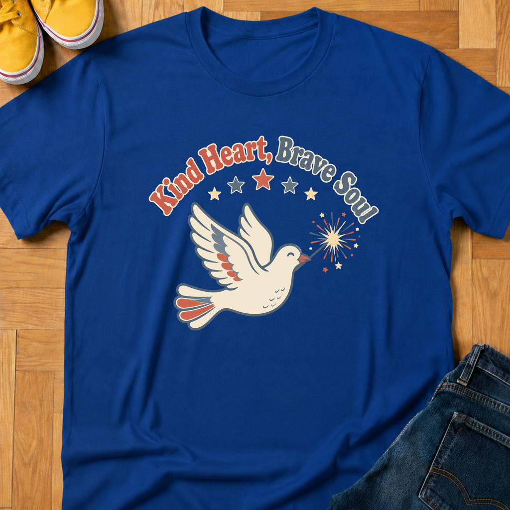 USA Kind Heart, Brave Soul - Kids Tee