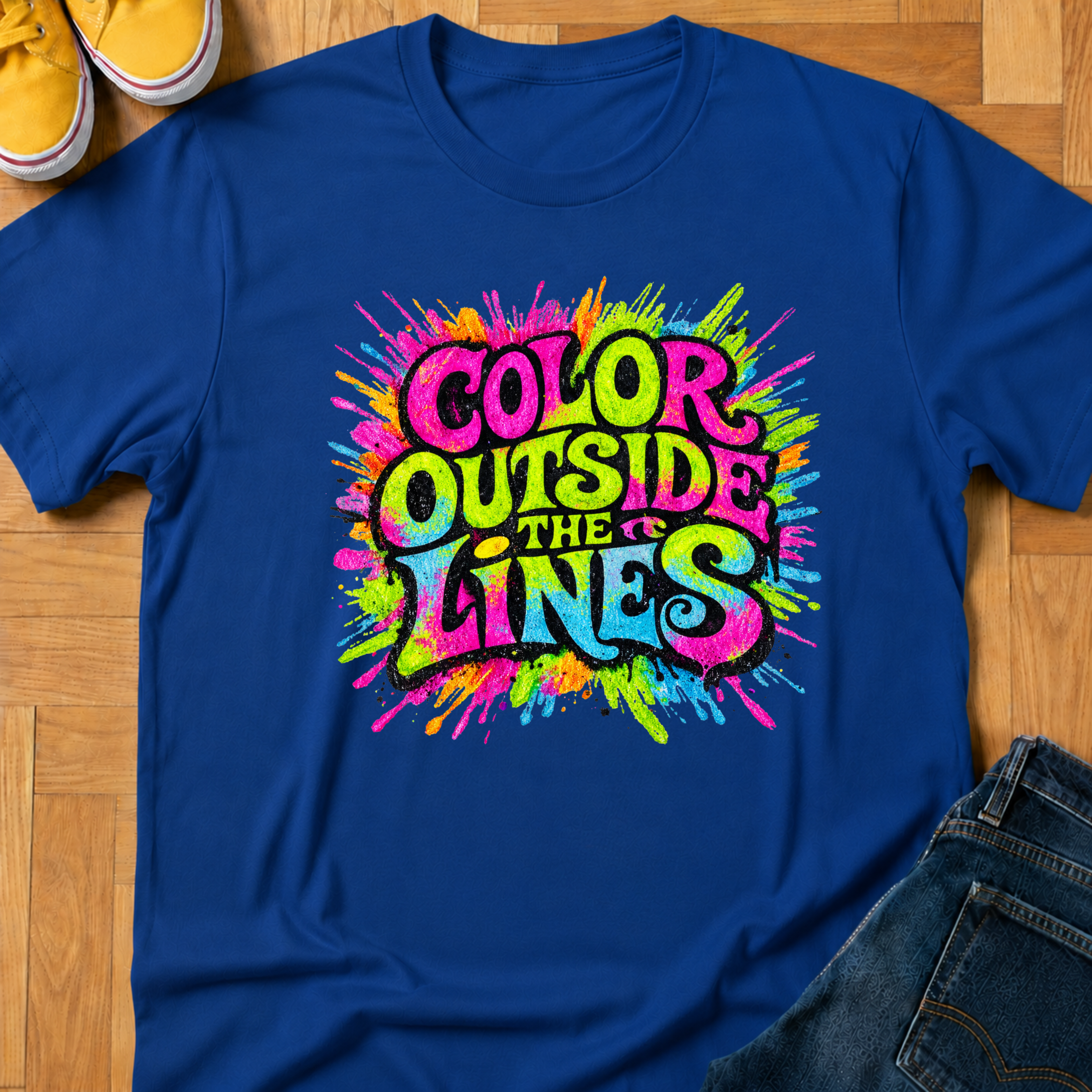 Color Outside The Lines - Kids Tee