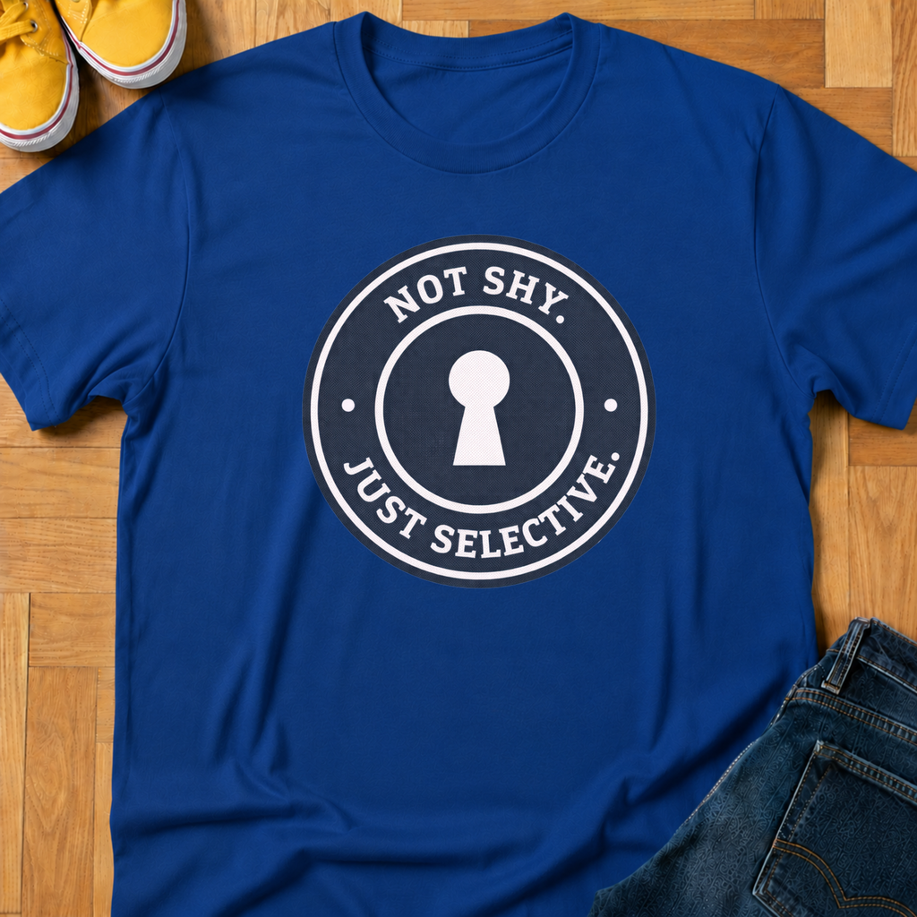 Not Shy. Just Selective. - Kids Tee