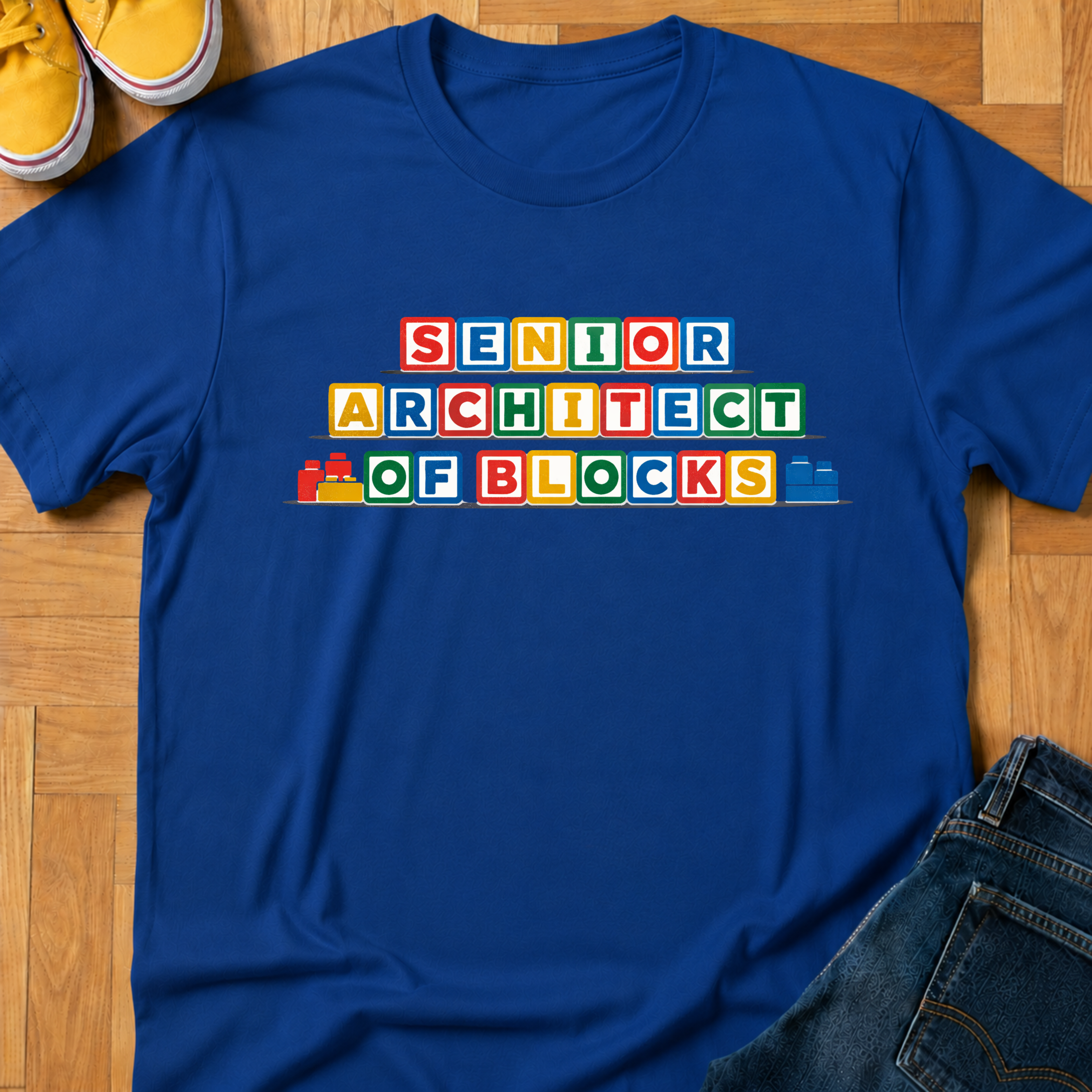 Senior Architect Of Blocks - Kids Tee