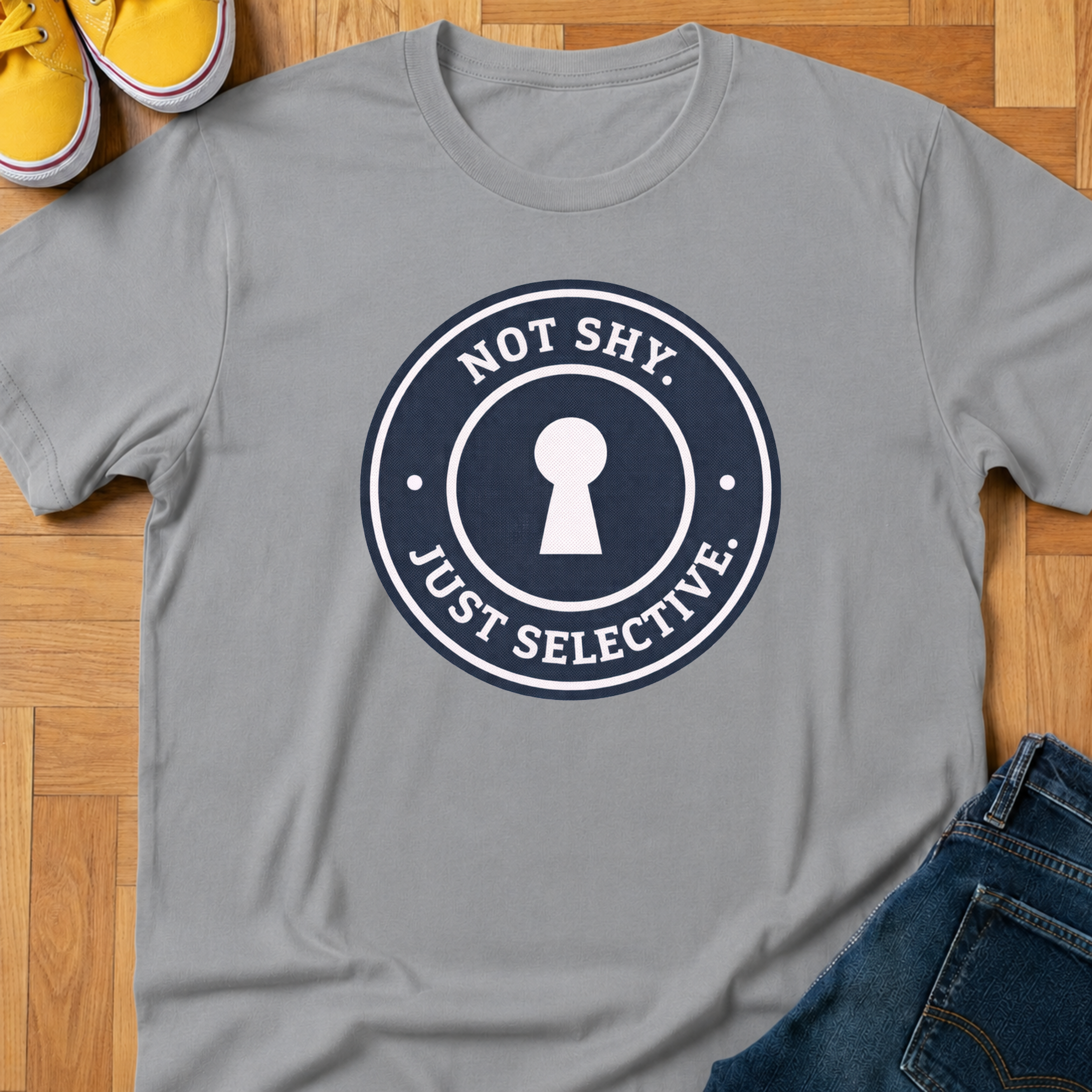Not Shy. Just Selective. - Kids Tee