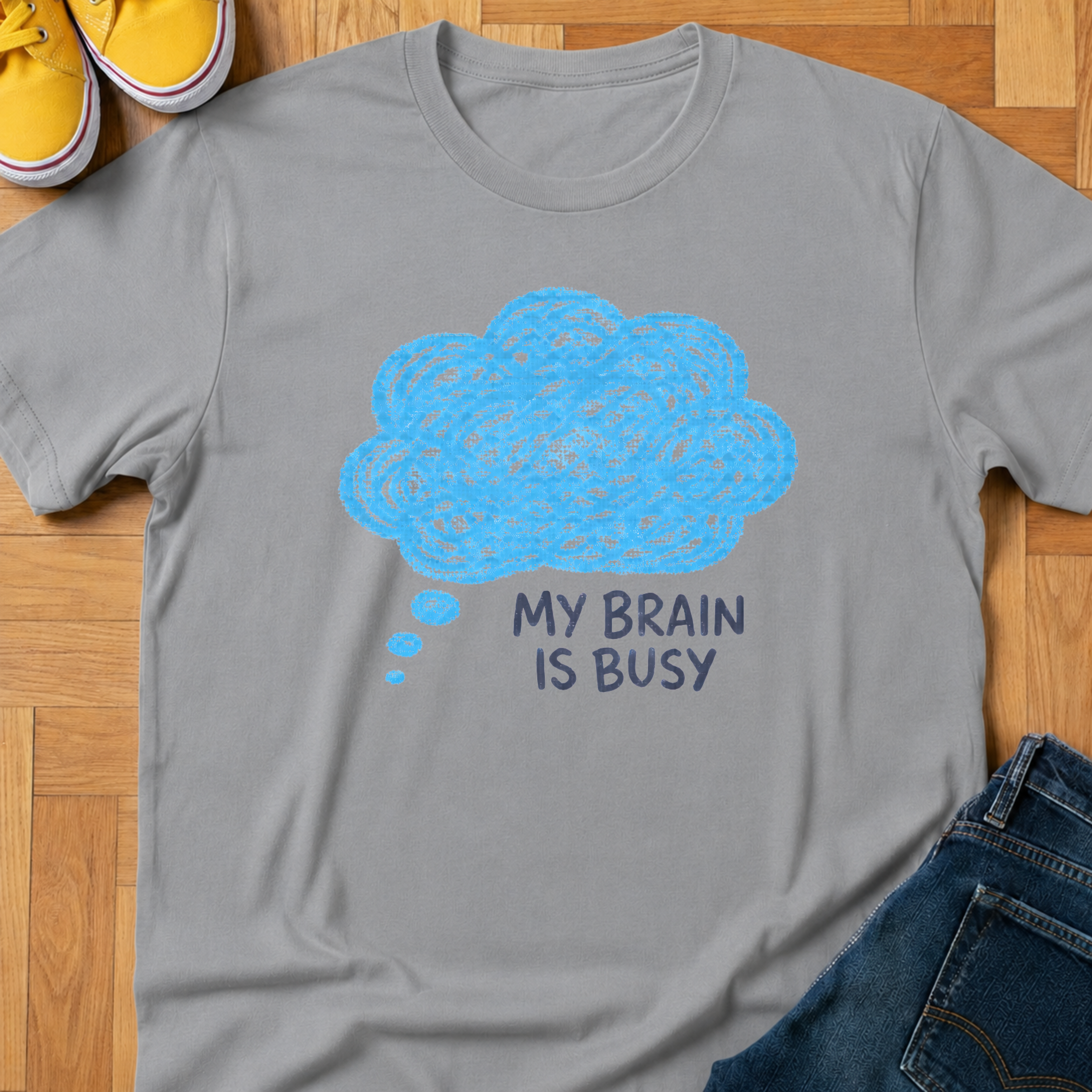My Brain Is Busy - Kids Tee