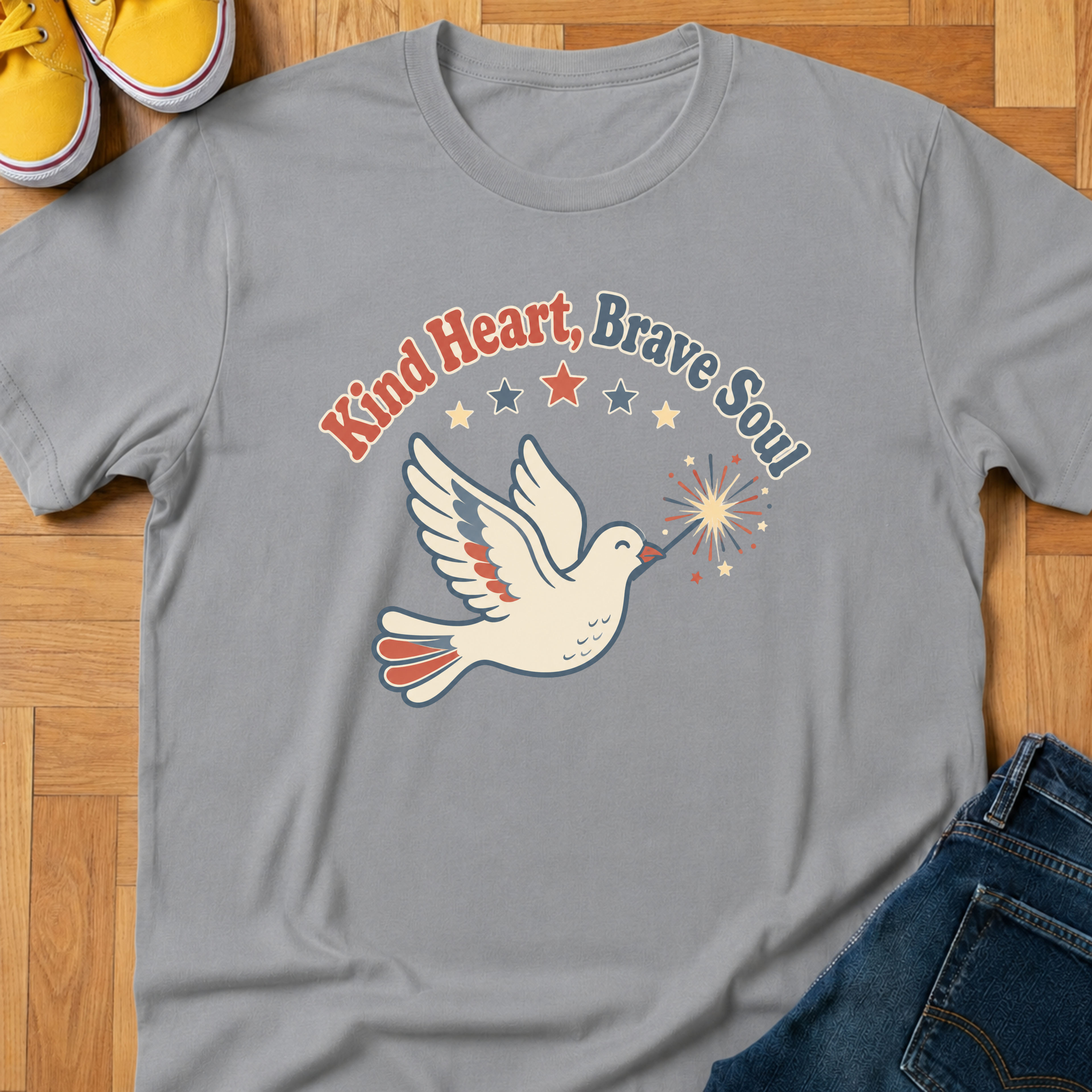 USA Kind Heart, Brave Soul - Kids Tee