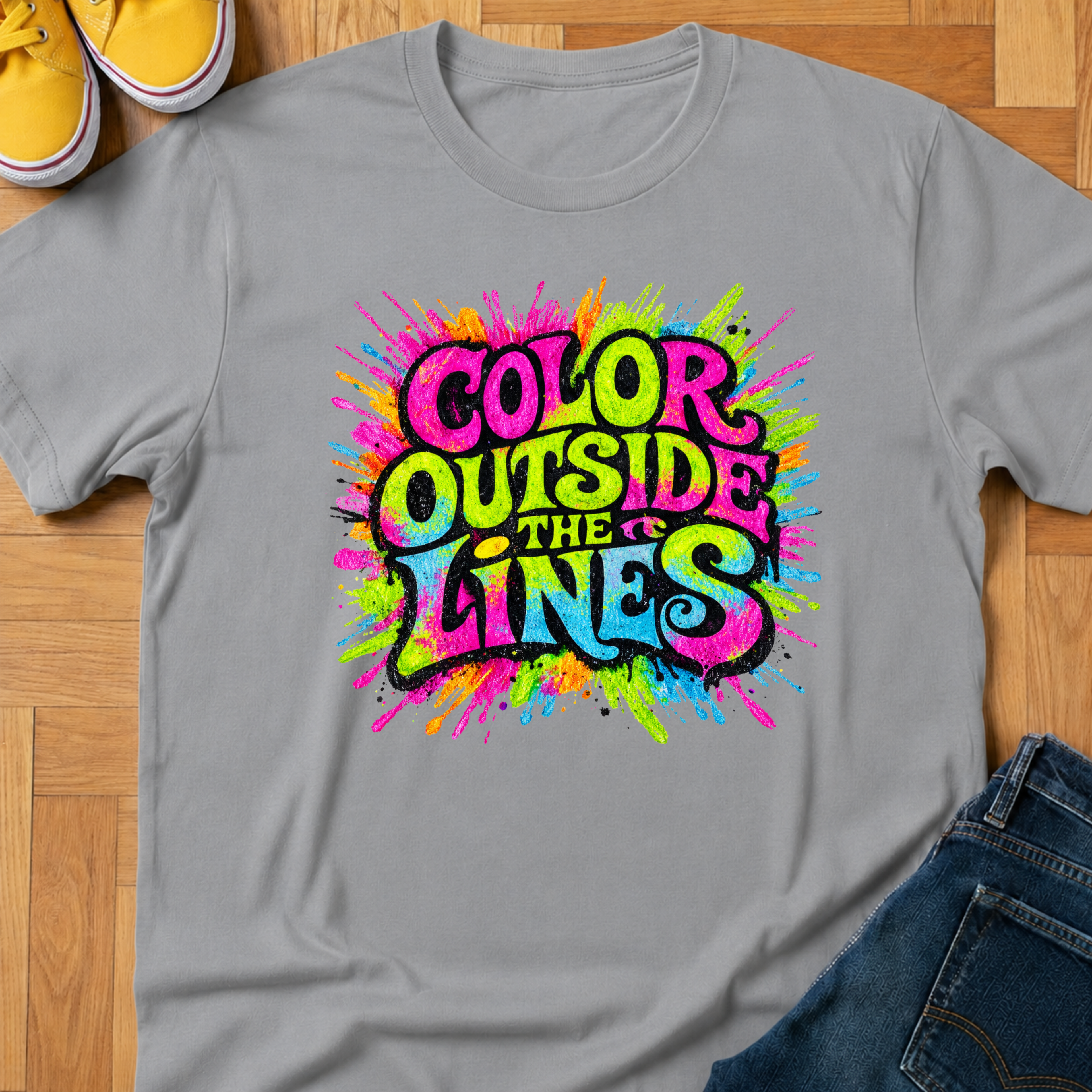 Color Outside The Lines - Kids Tee