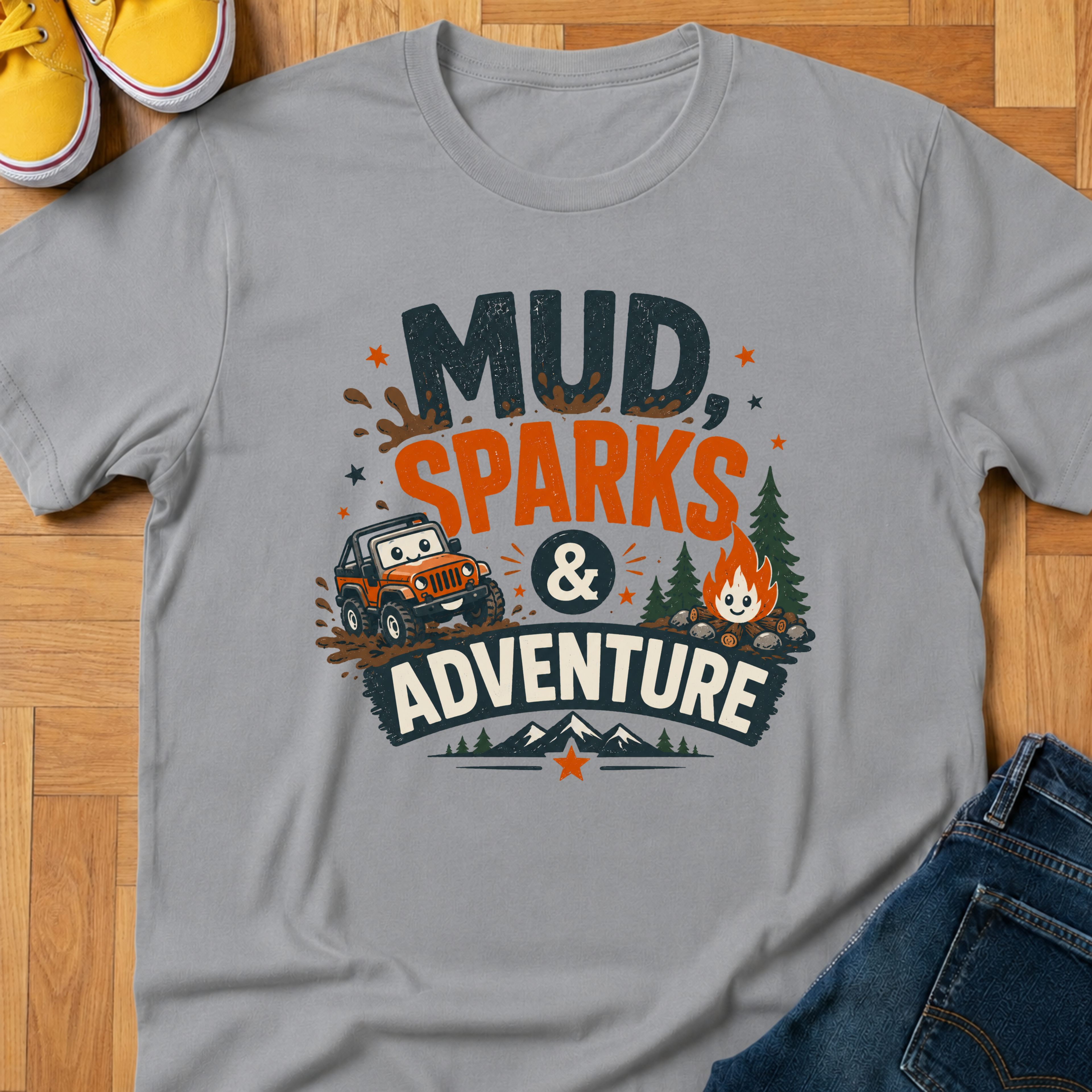 USA Mud, Sparks & Adventure - Kids Tee