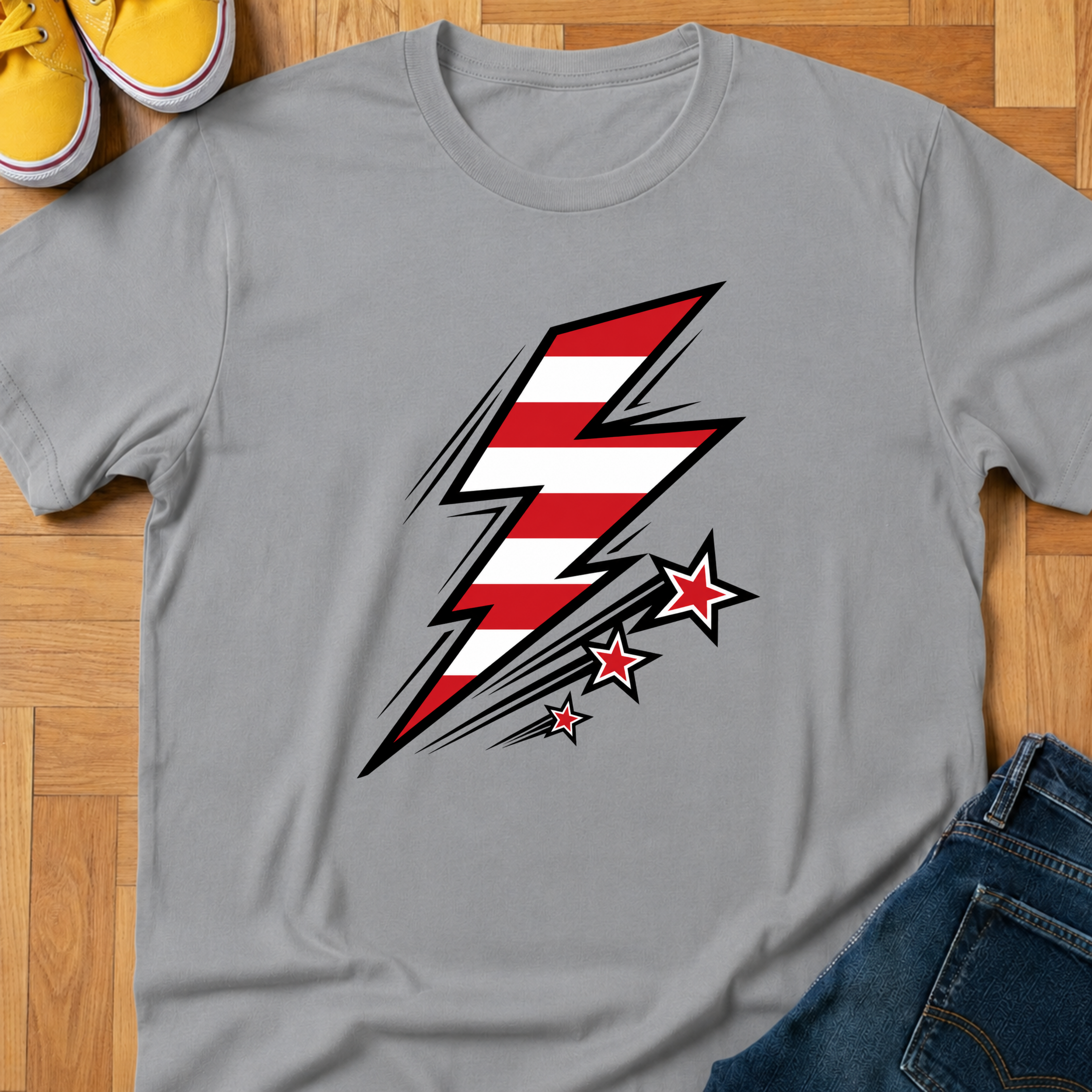 USA Bolt & Stars - Kids Tee