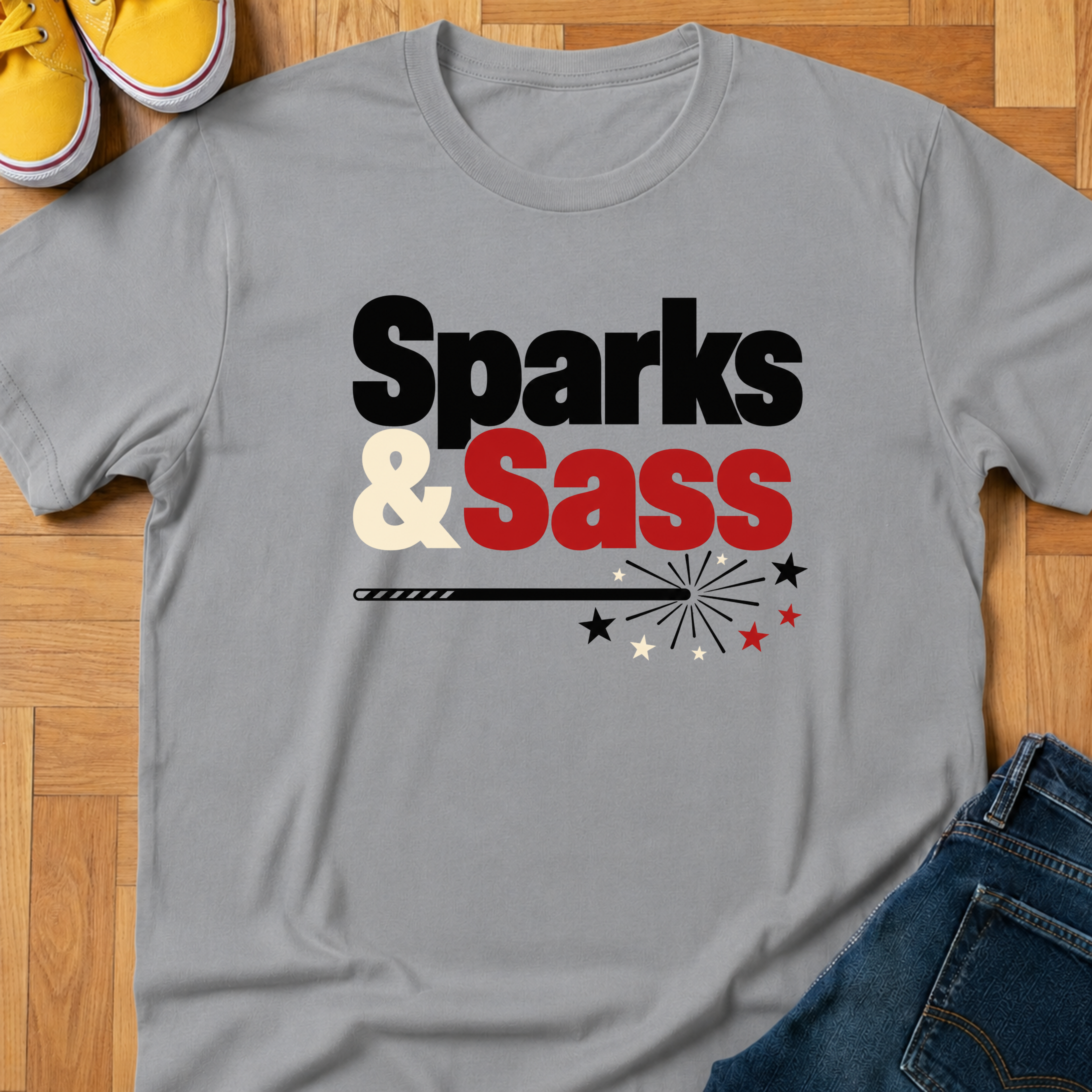 USA Sparks & Sass - Kids Tee