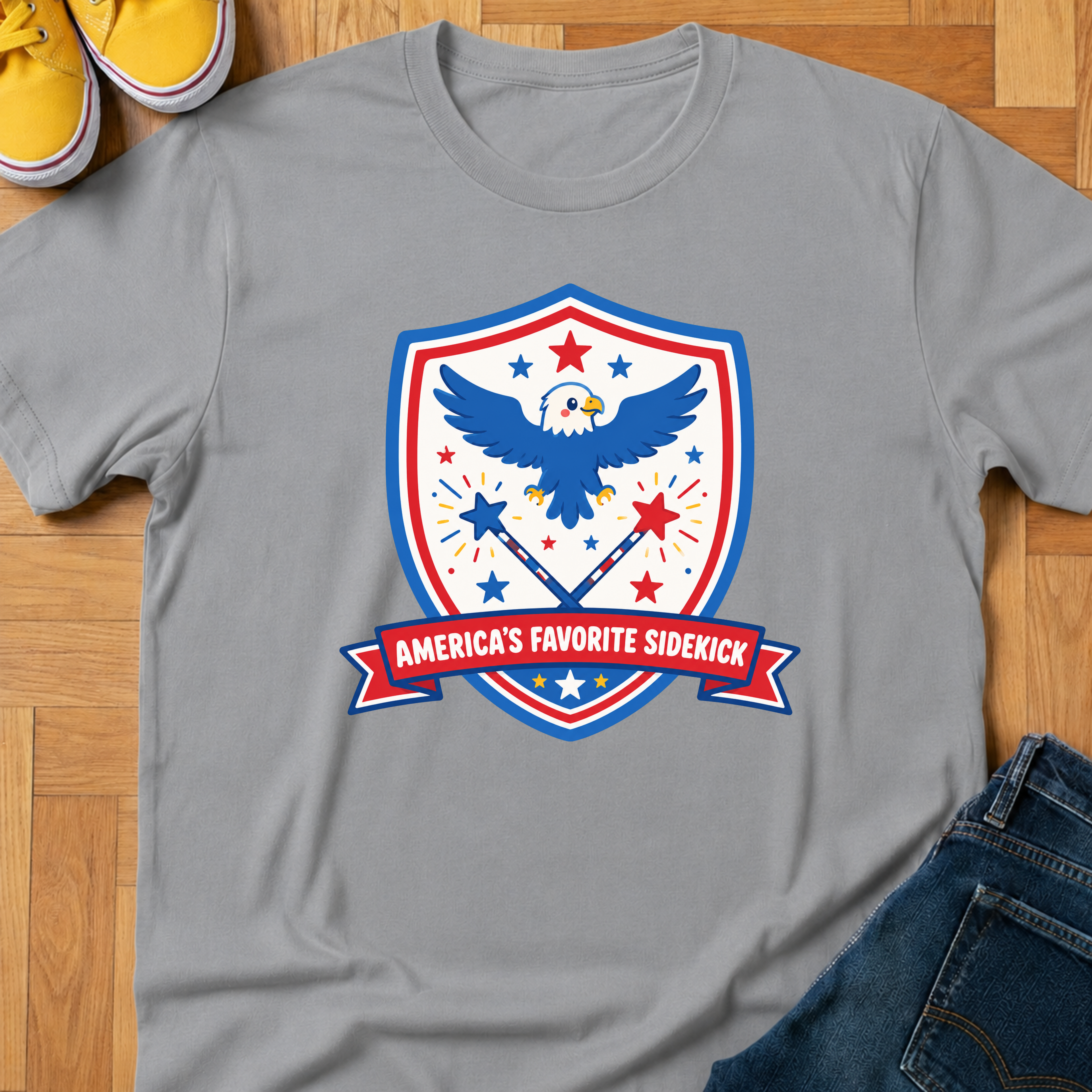 USA America's Favorite Sidekick - Kids Tee