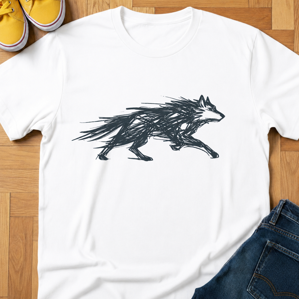 The Running Wolf - Kids Tee
