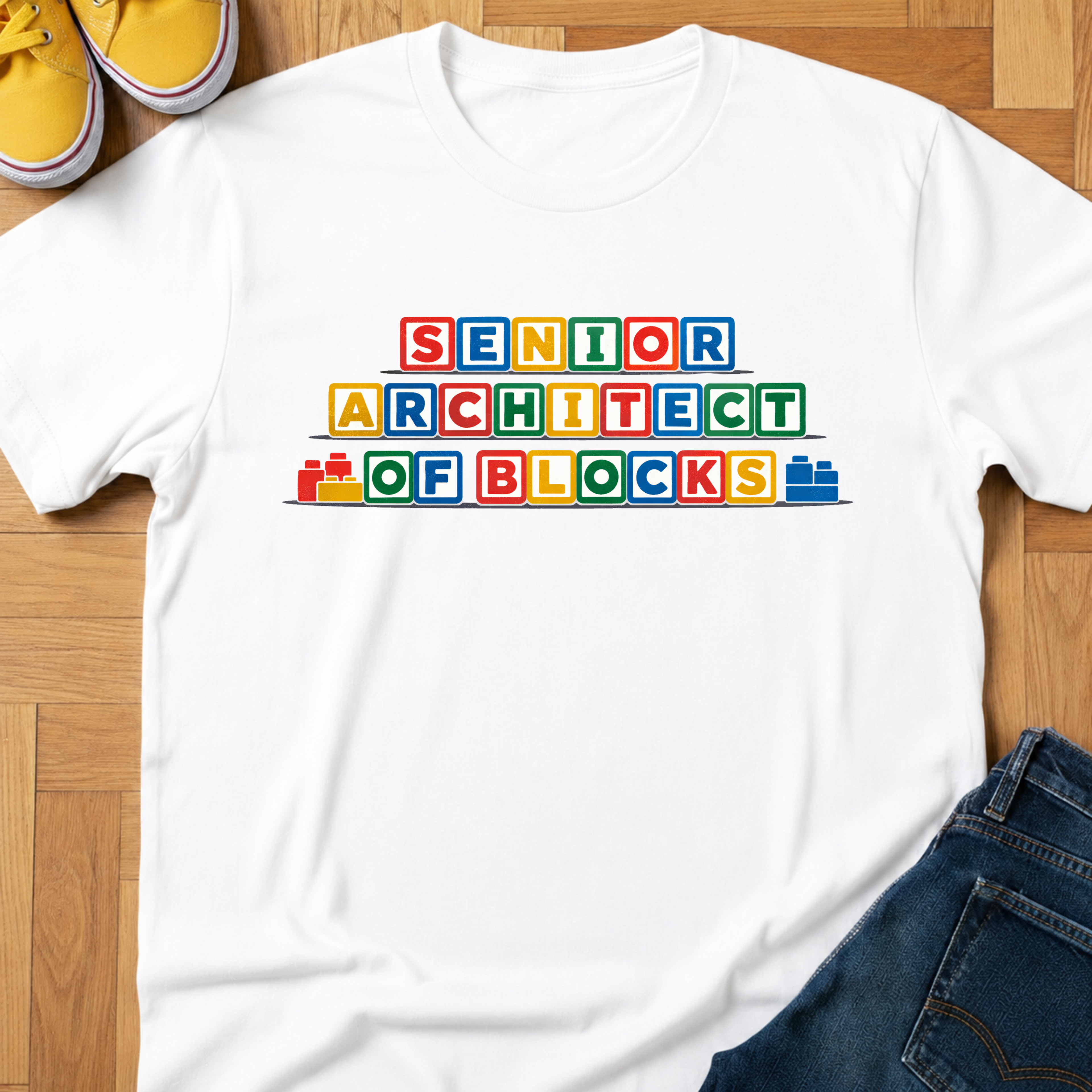 Senior Architect Of Blocks - Kids Tee