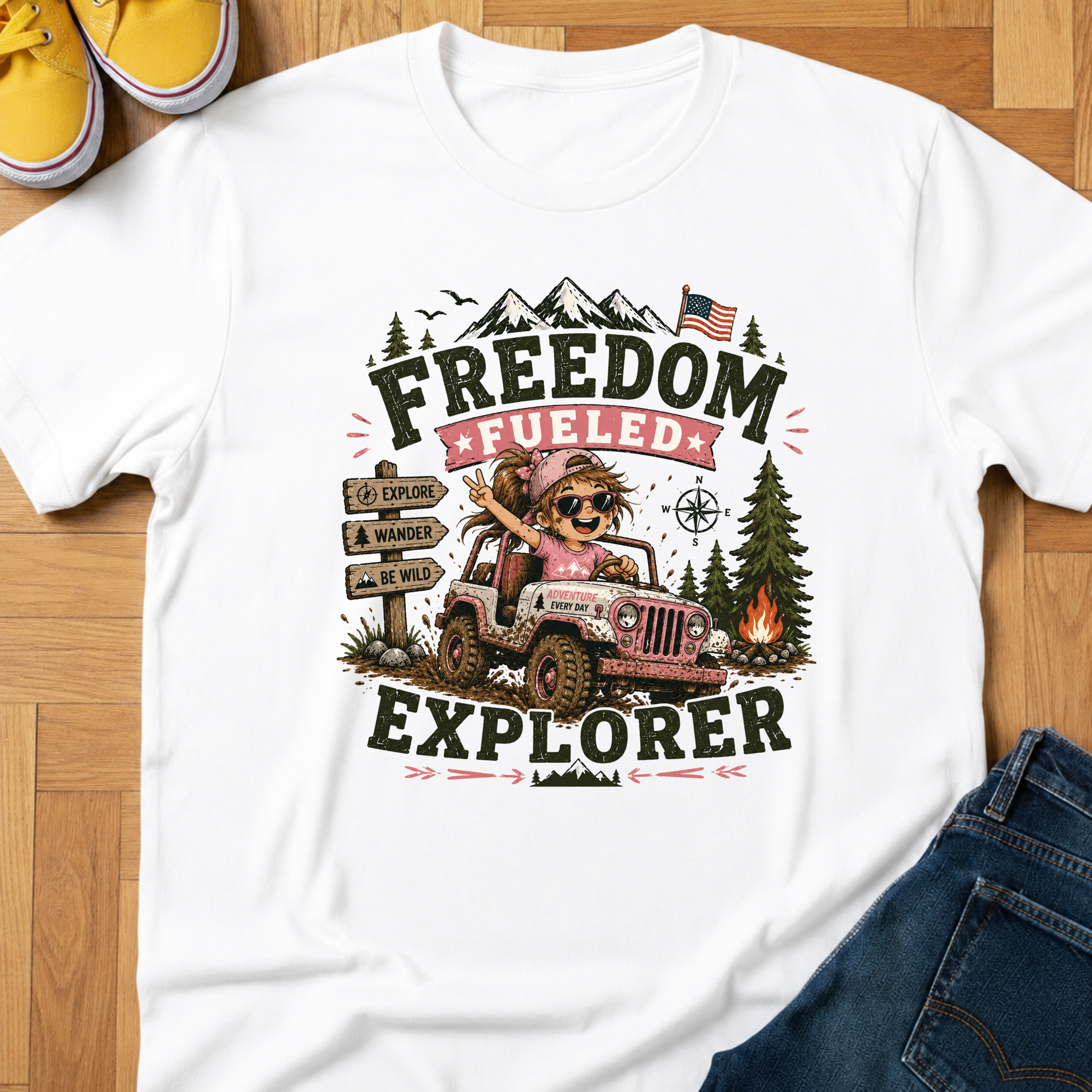 USA Freedom Fueled 2 - Kids Tee