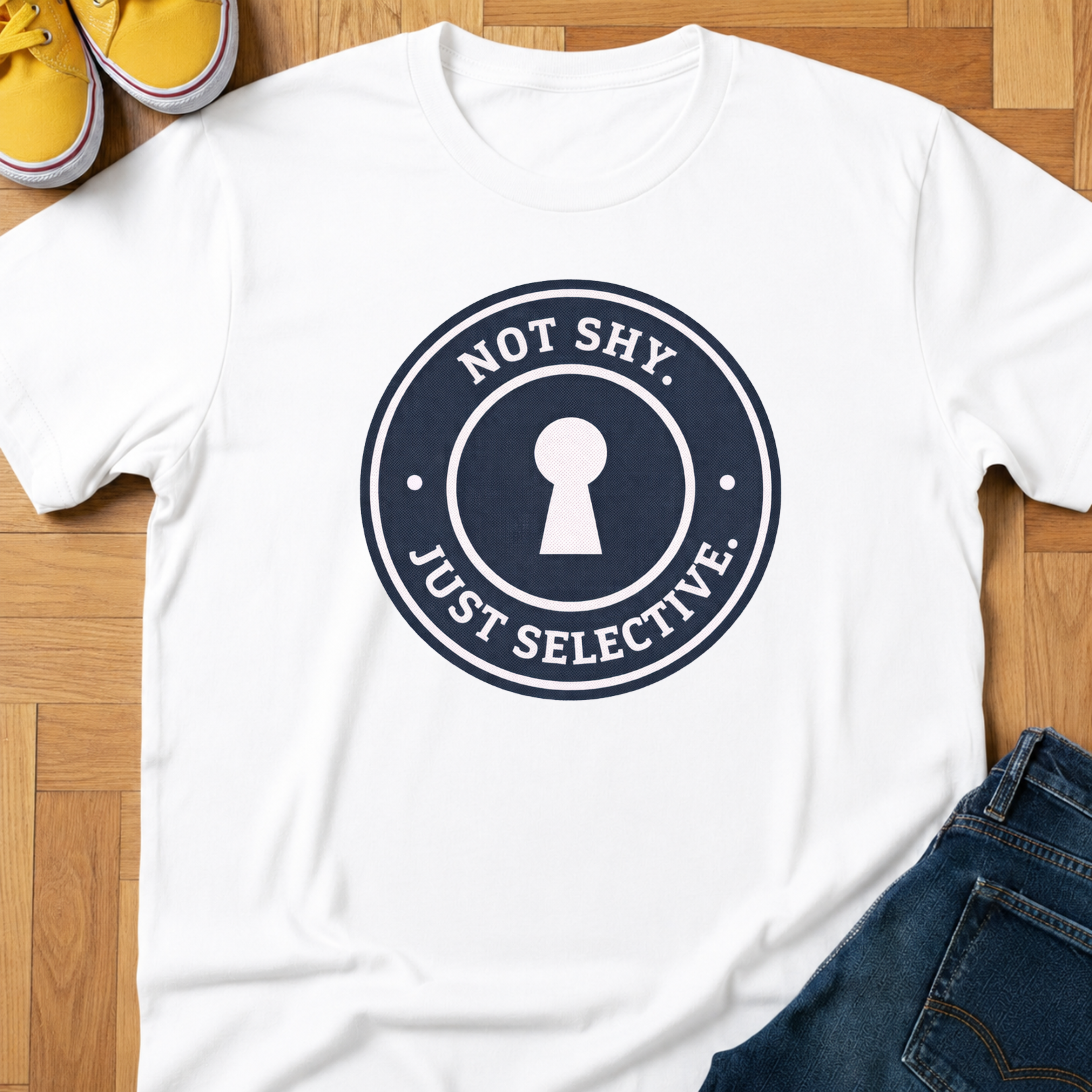 Not Shy. Just Selective. - Kids Tee